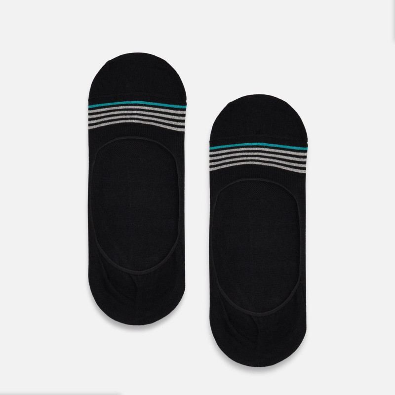 Solid Color Footlets Black 1