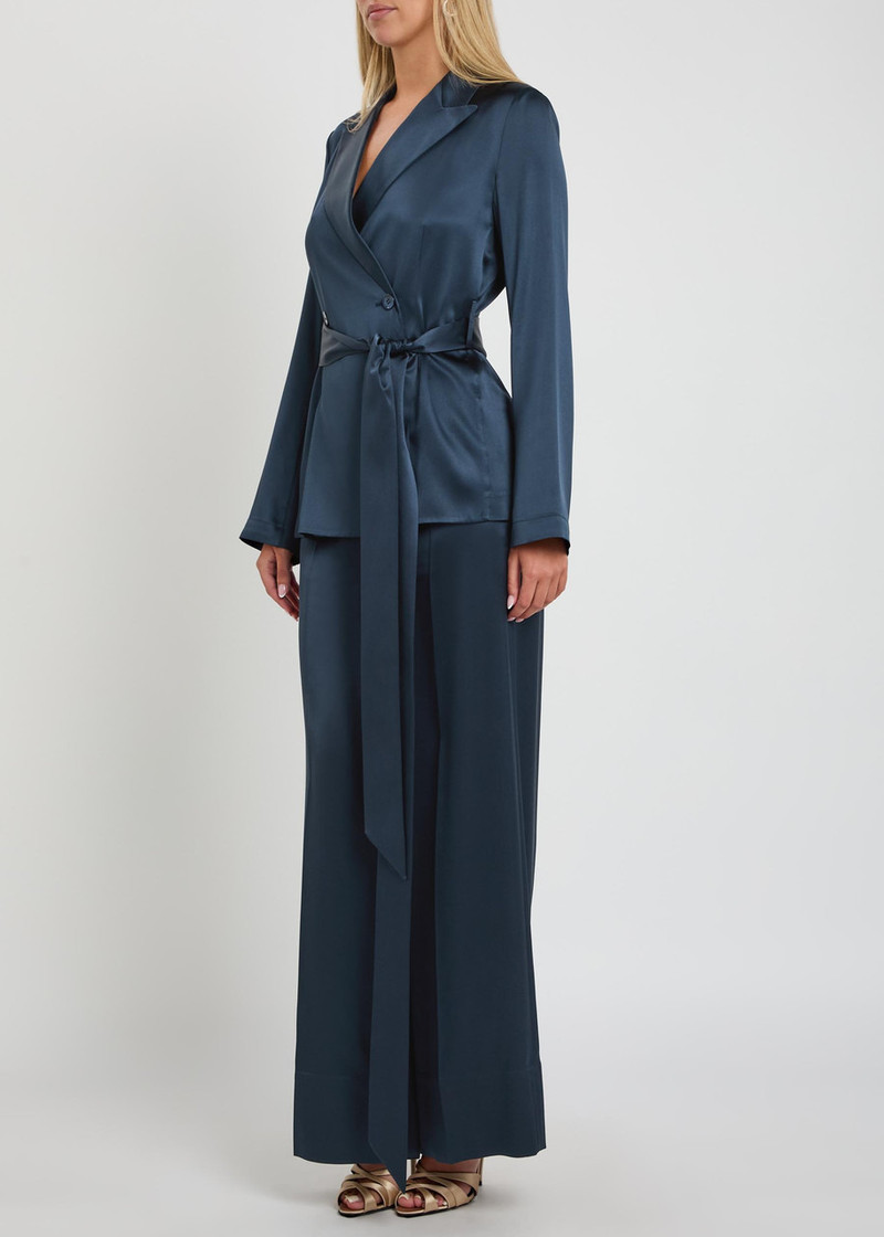 JOSEPH Joseph Archer Belted Wrap Silk Jacket outlook
