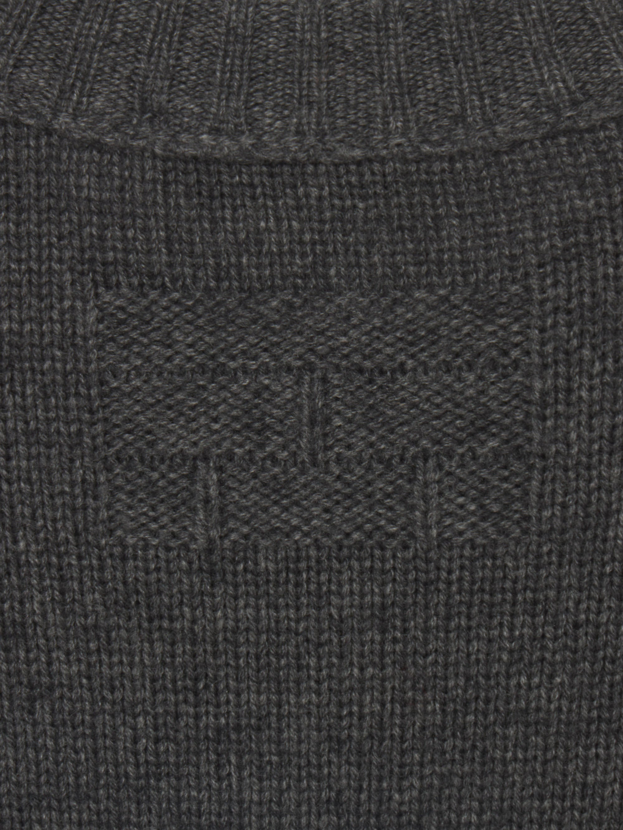 Cashmere Crewneck Sweater in Dark Grey - 2