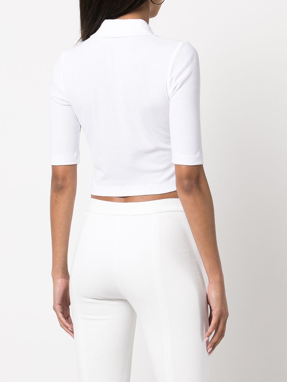 cropped shortsleeved polo shirt - 4