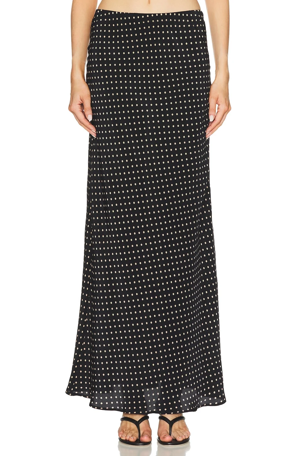Bias Silk Maxi Skirt - 1