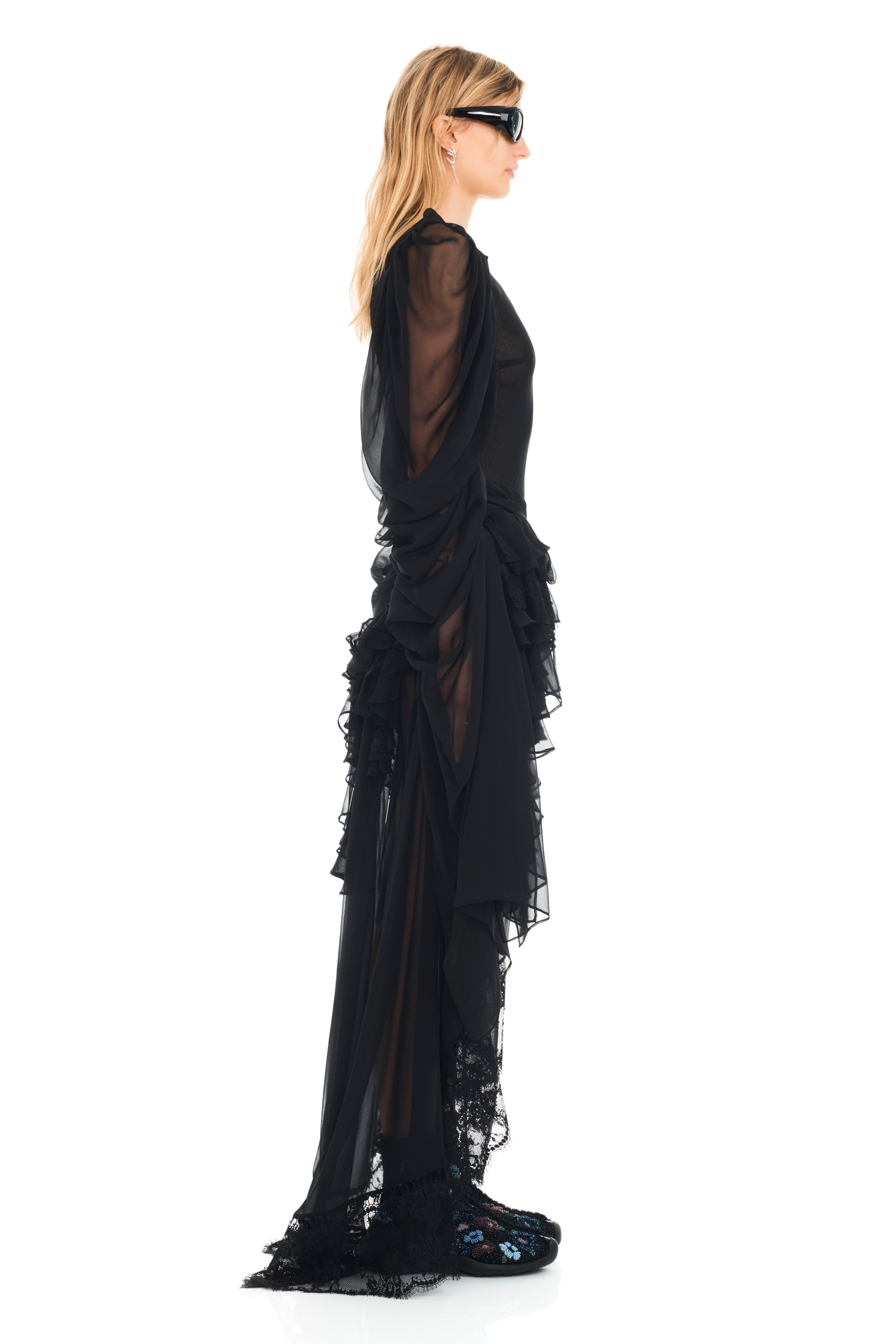 BLACK SIMONE ANGELICA DRESS - 5
