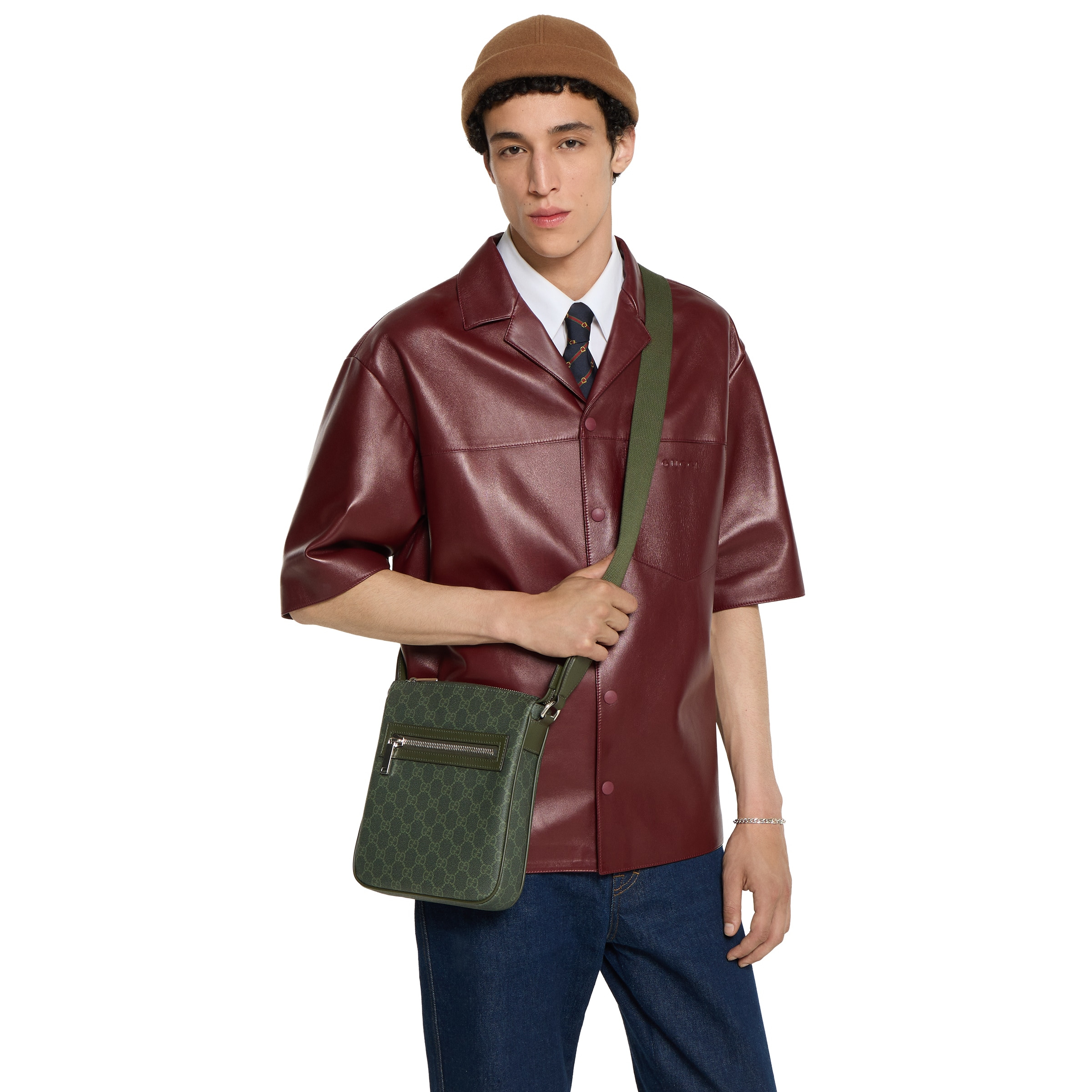 GG Monogram small messenger bag - 3