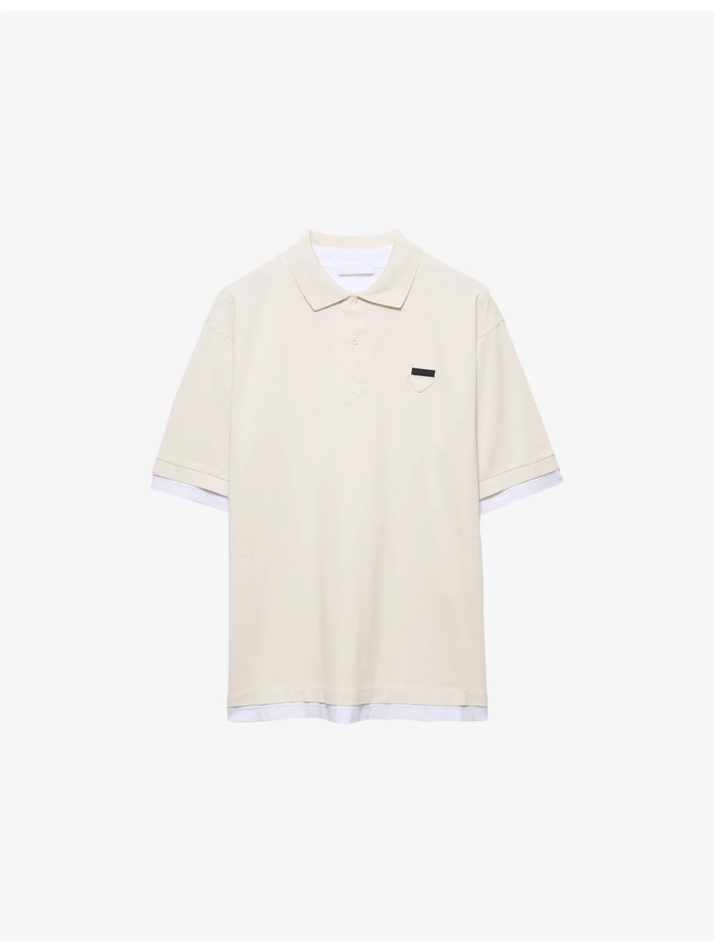Layered-Effect Boxy-Fit Cotton Polo Shirt - 1
