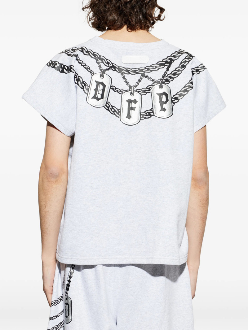 PDF Pdf Chain Print V-neck T-shirt outlook