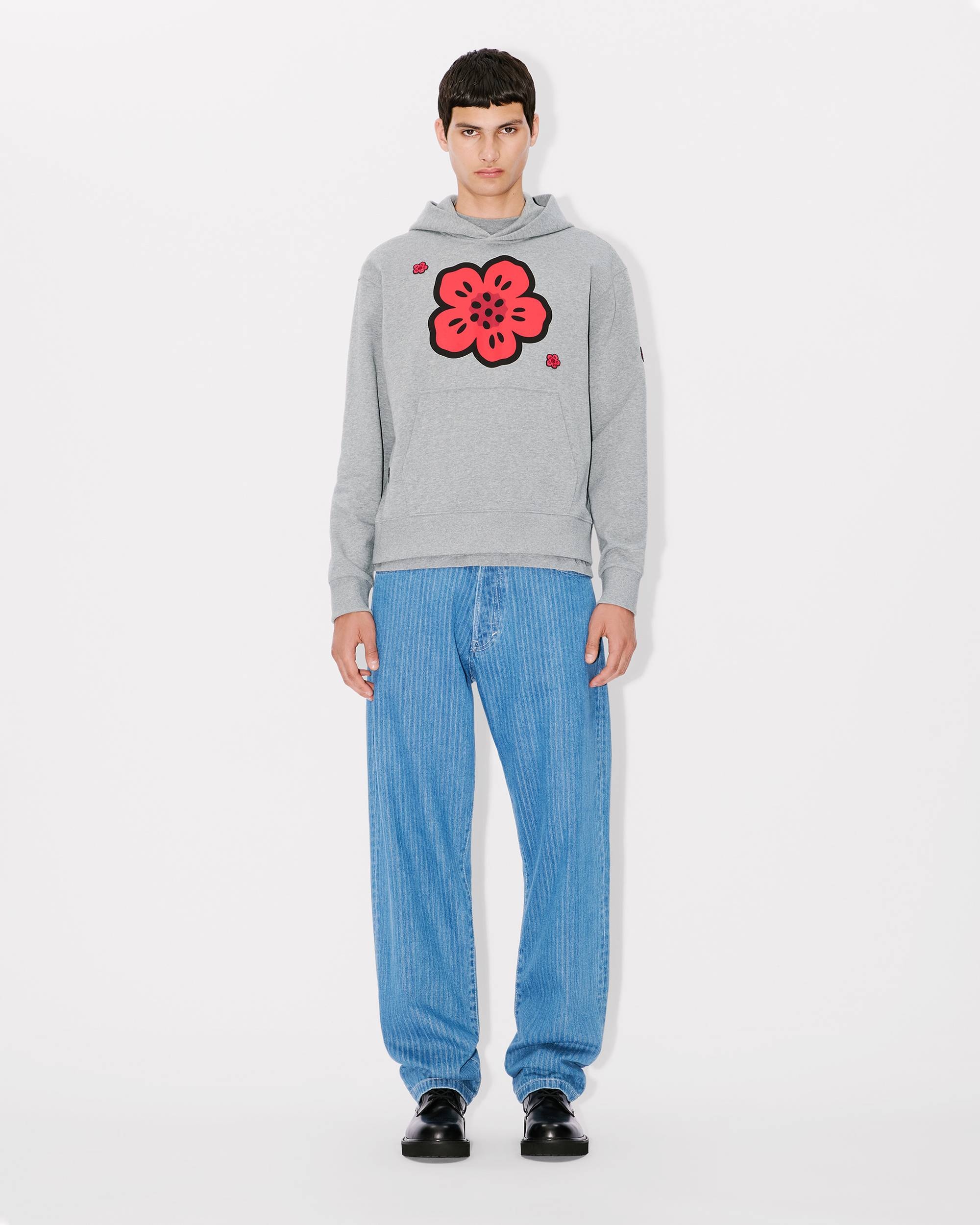 'Boke Flower' embroidered hoodie - 5