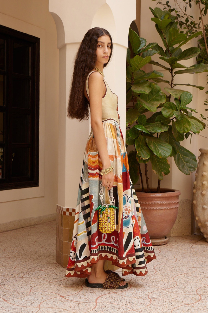 Michelle Square Neck Midi Dress 3