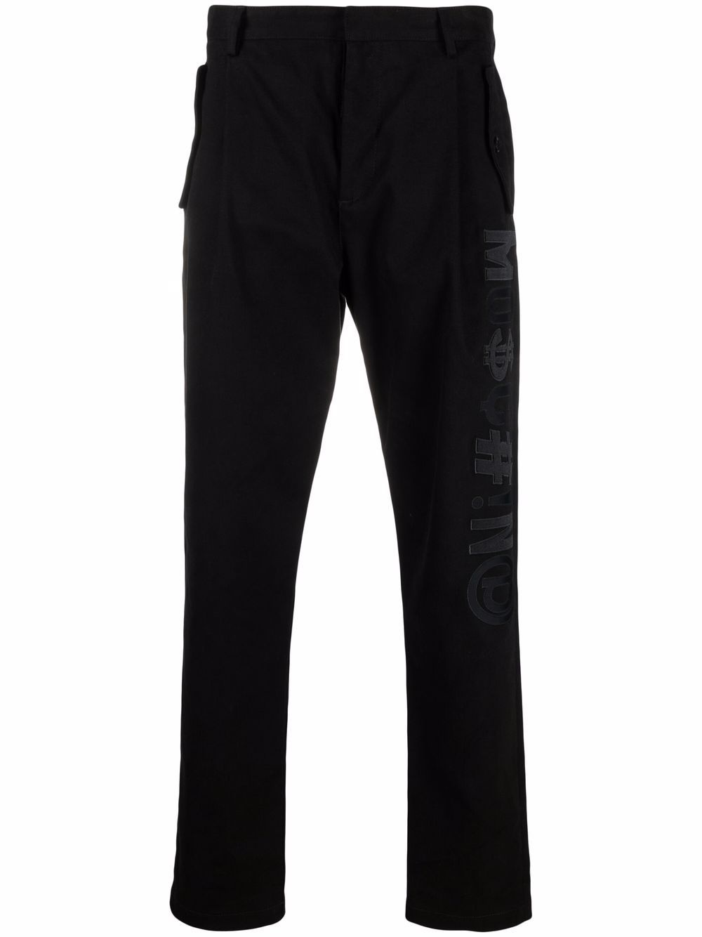 Symbols stretch-gabardine baggy trousers - 1