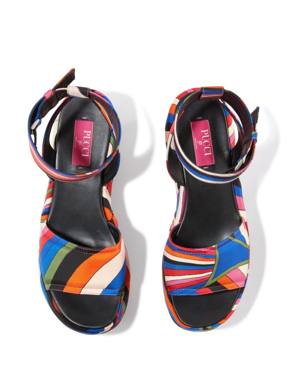 Pucciami Iride-print platform sandals - 5