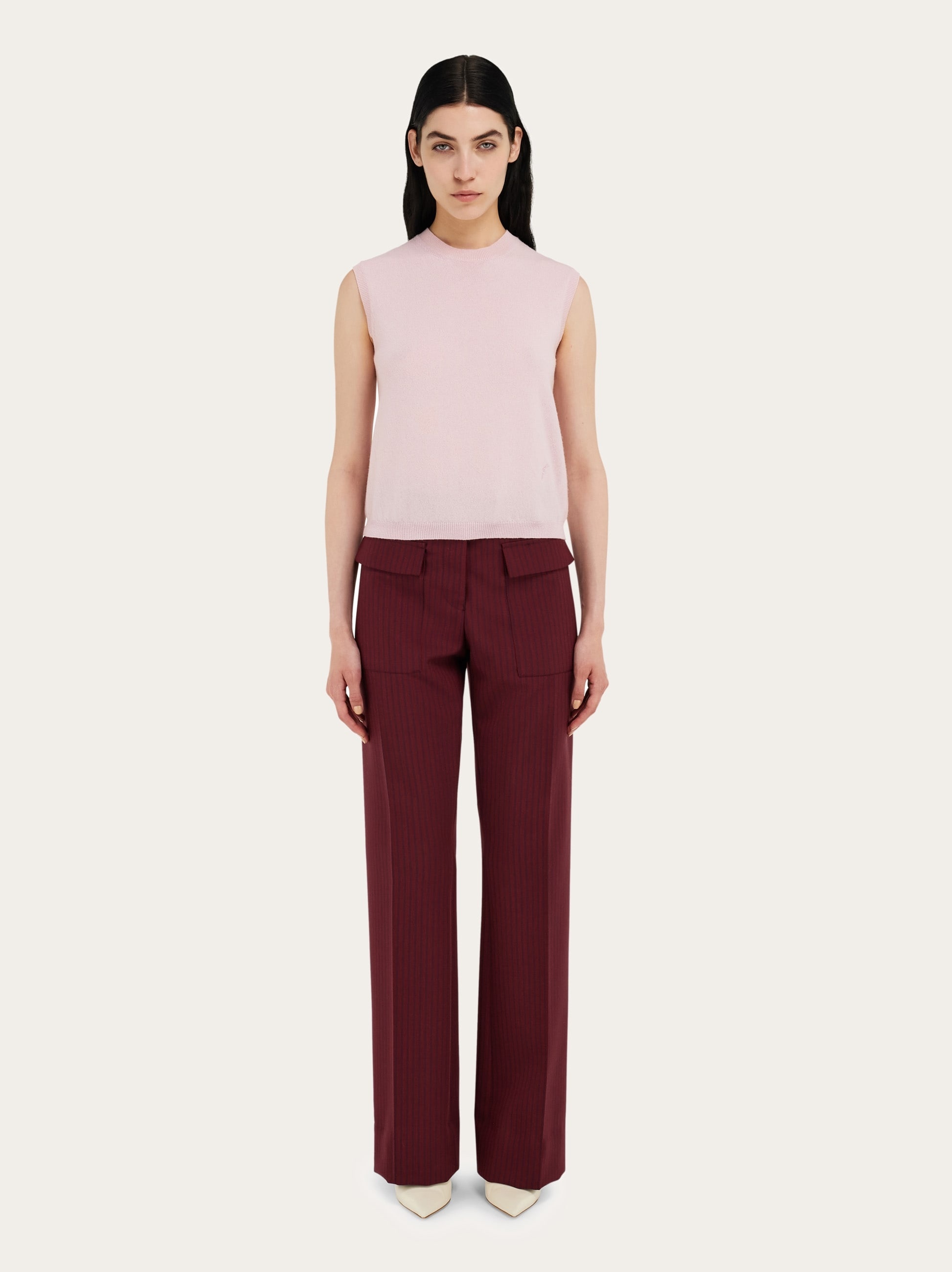 Sleeveless cashmere gilet - 6