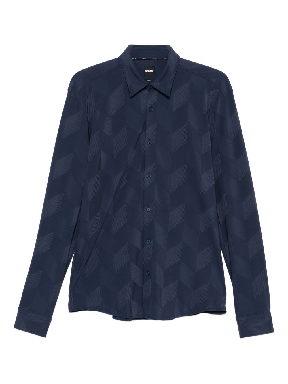geometric-pattern shirt - 1