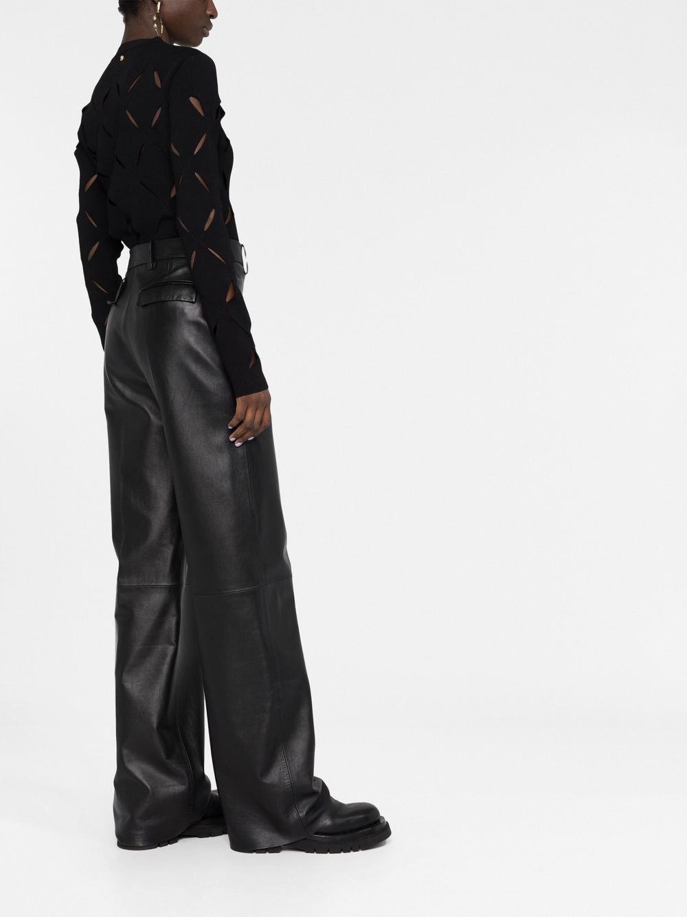 cut-out knitted jumper - 6