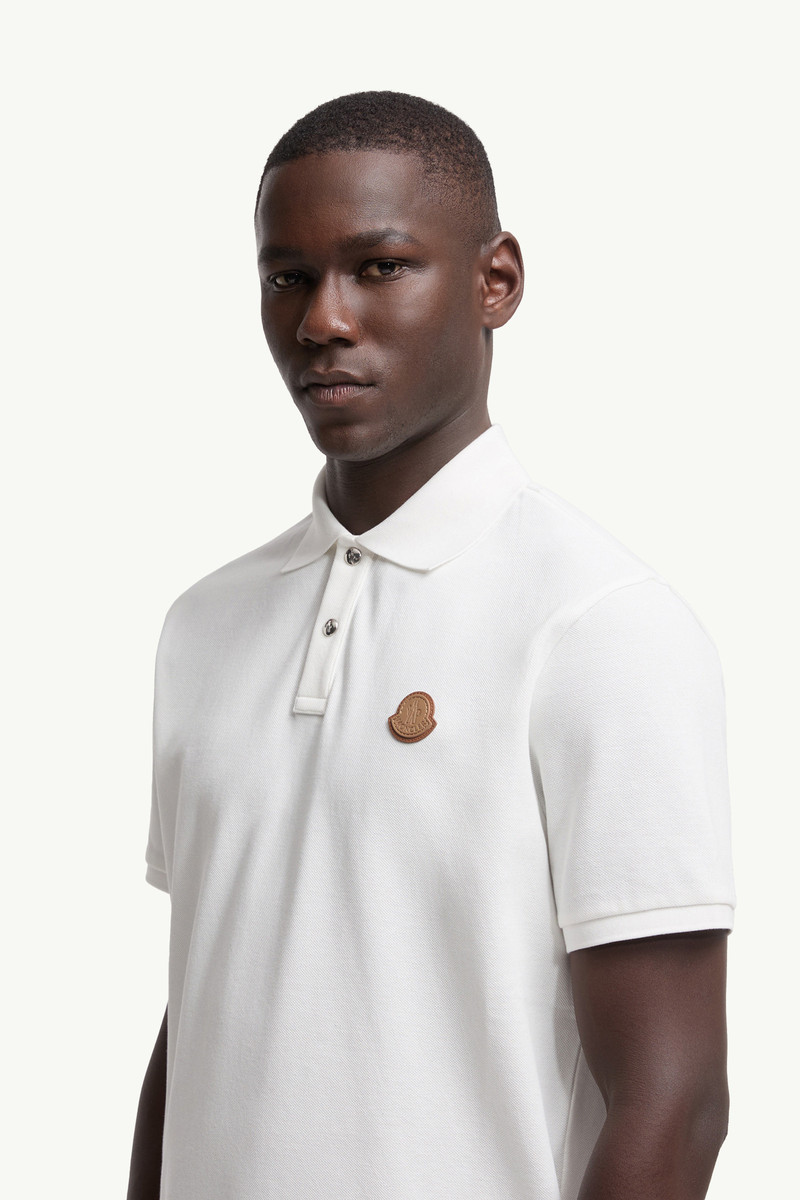 Logo Patch Cotton Piquet Polo Shirt 4