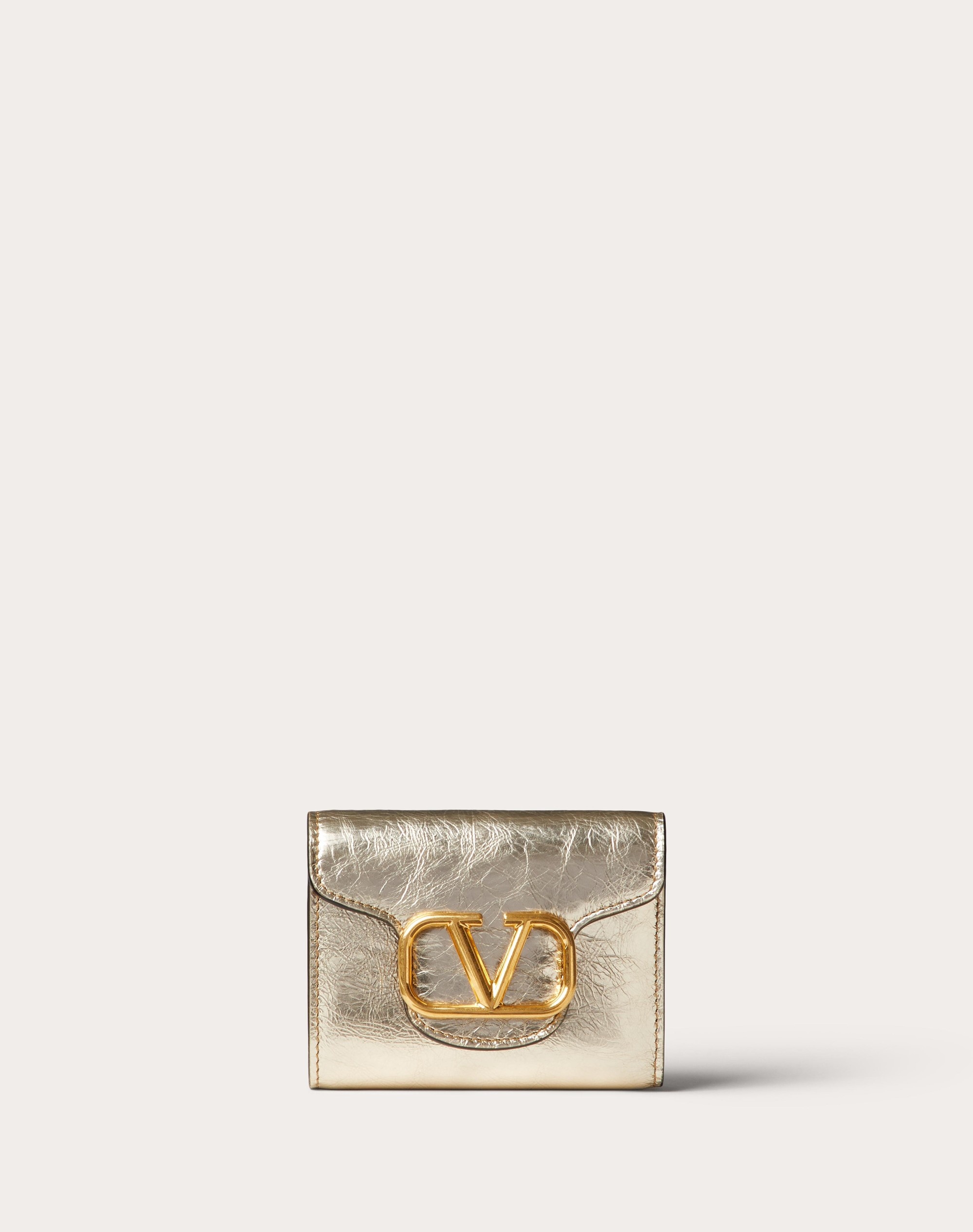 SMALL LOCÒ WALLET IN METALLIC CALFSKIN - 1