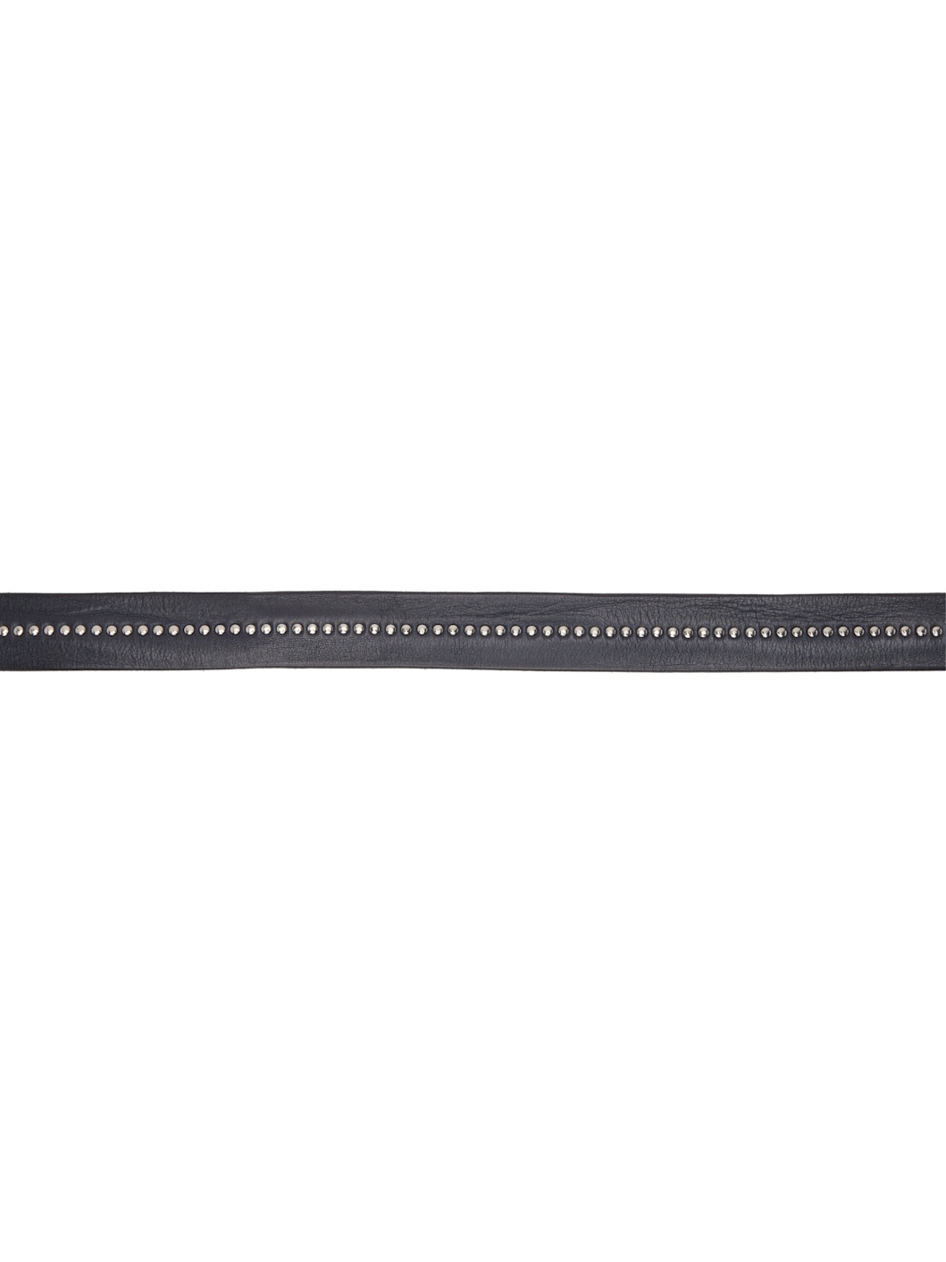 SSENSE Exclusive Gray Studded Leather Belt - 2