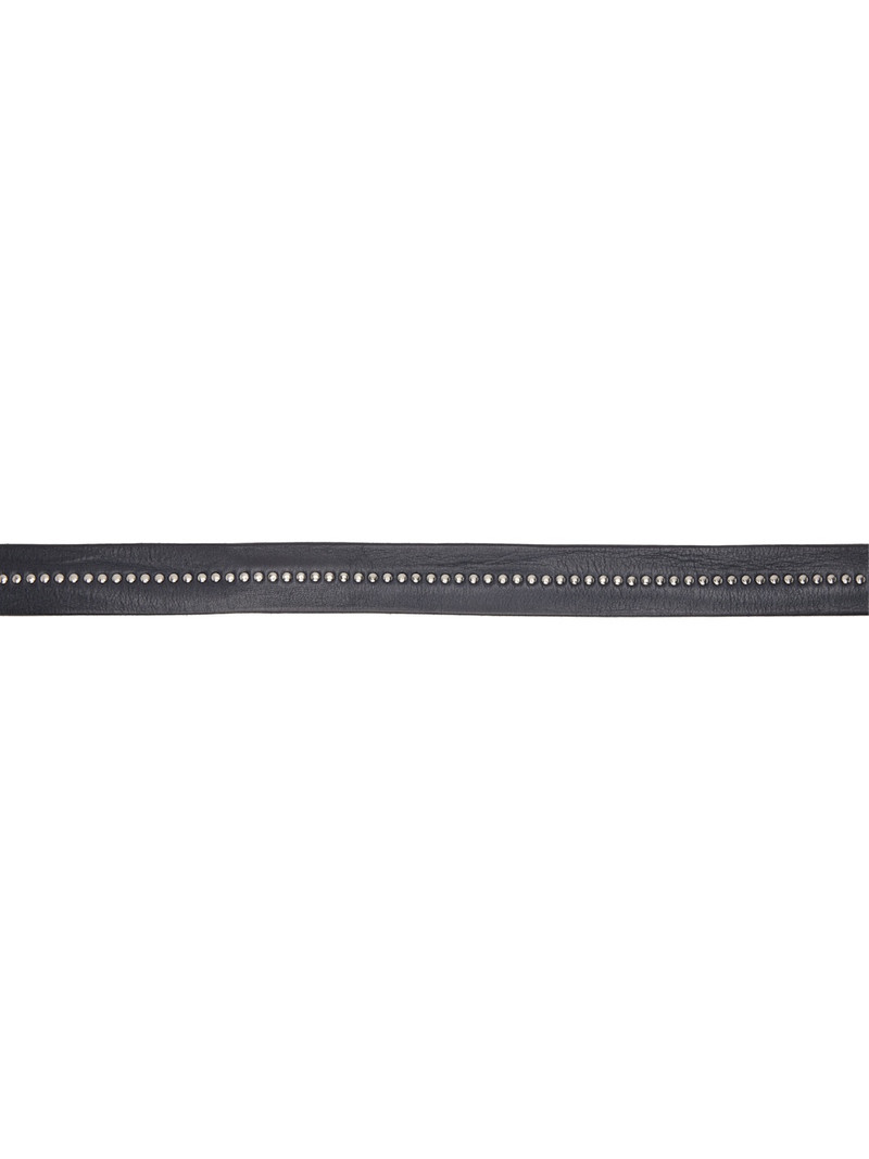 Anderson's SSENSE Exclusive Gray Studded Leather Belt outlook