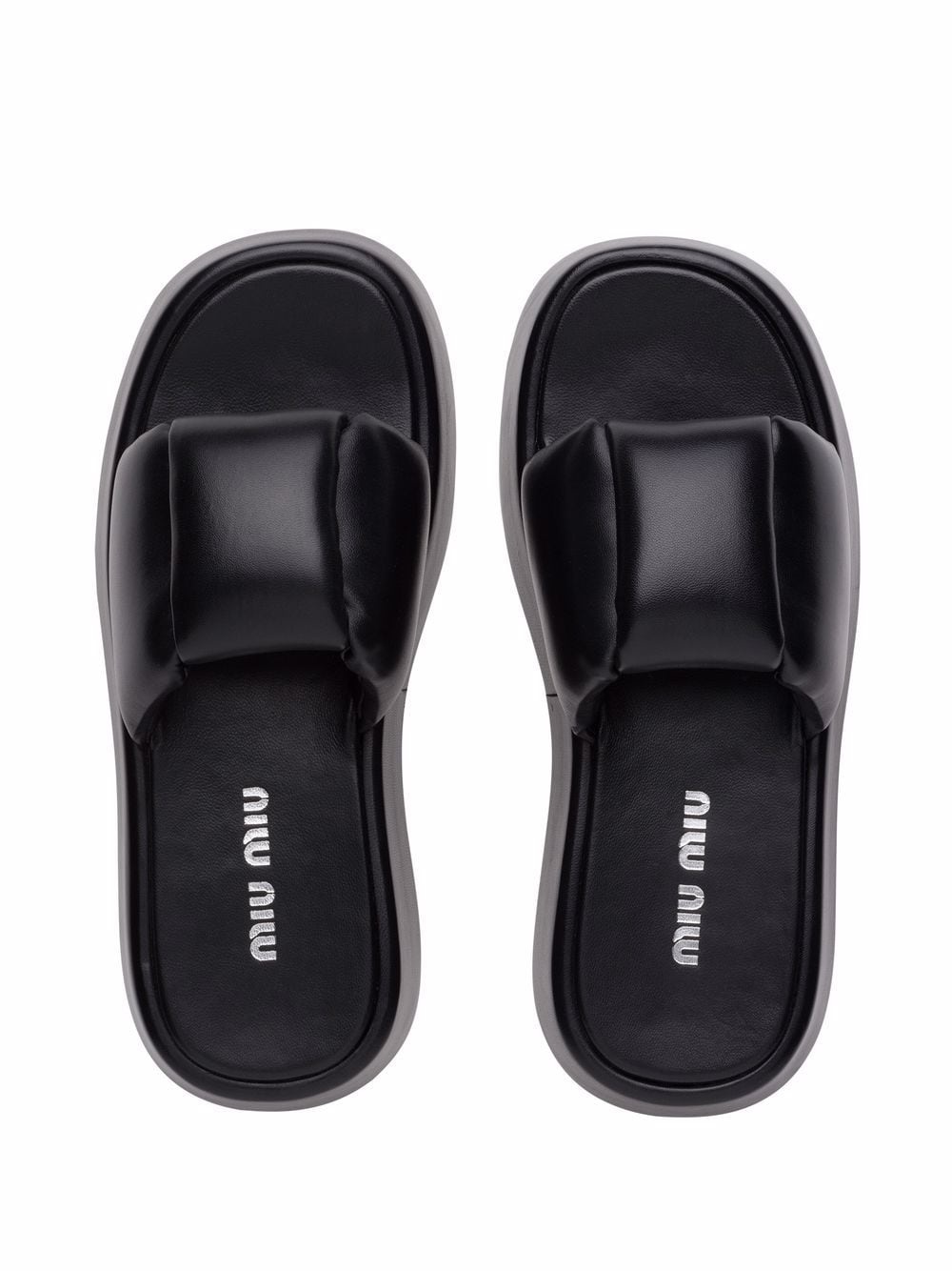padded leather sandals - 4