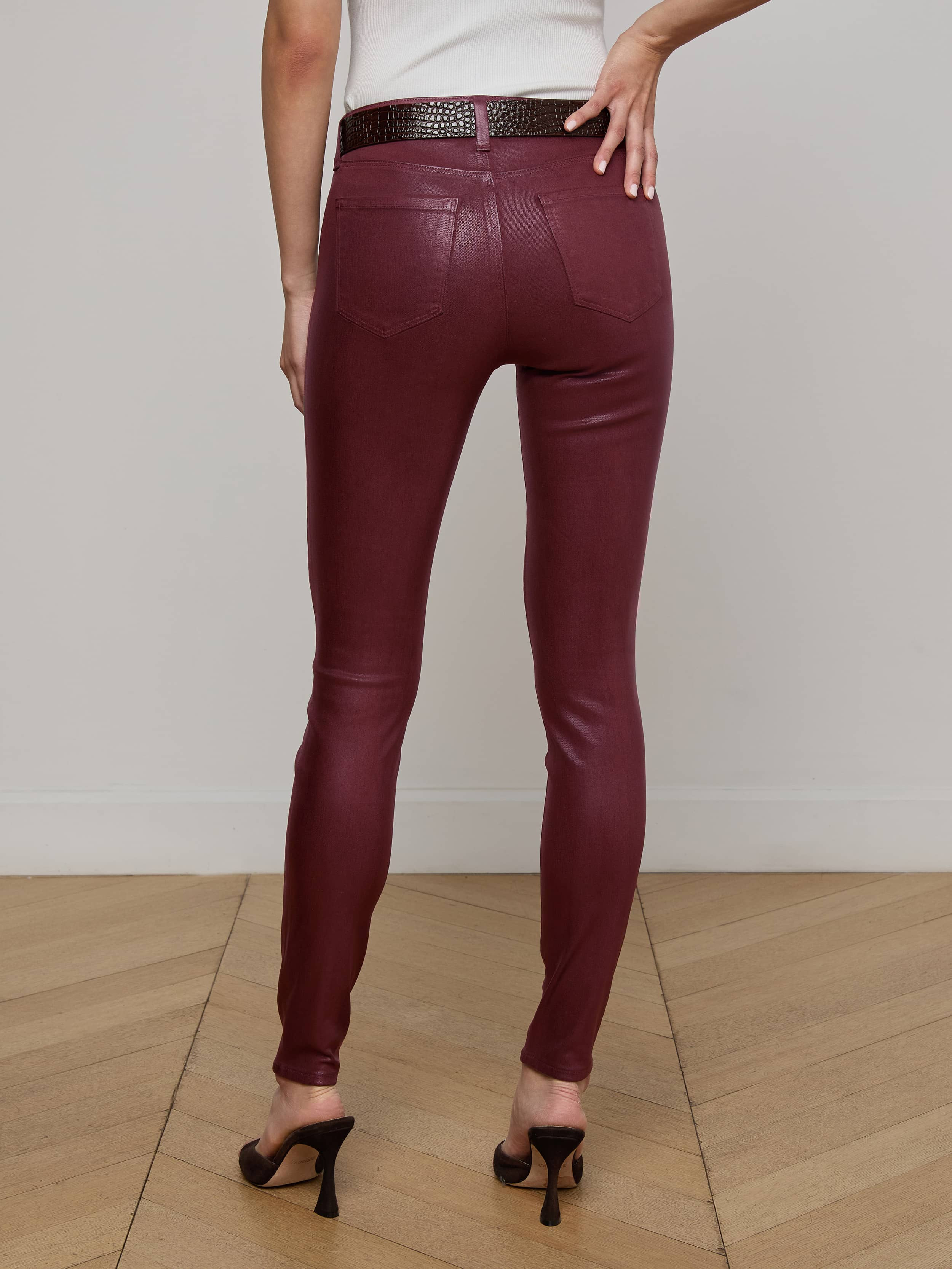Marguerite Coated Skinny Jean - 5