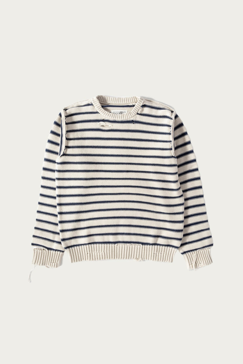 Striped Sweater - Cream 1