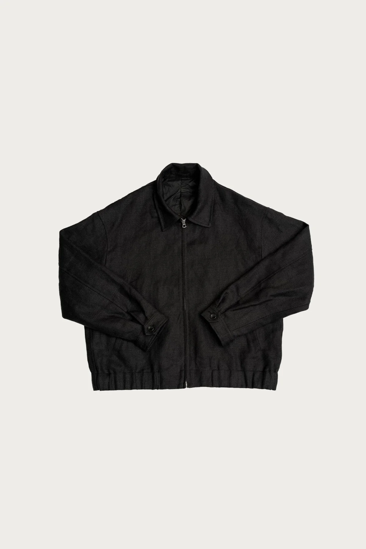 Machine Jacket - Black Belgian Linen - 1
