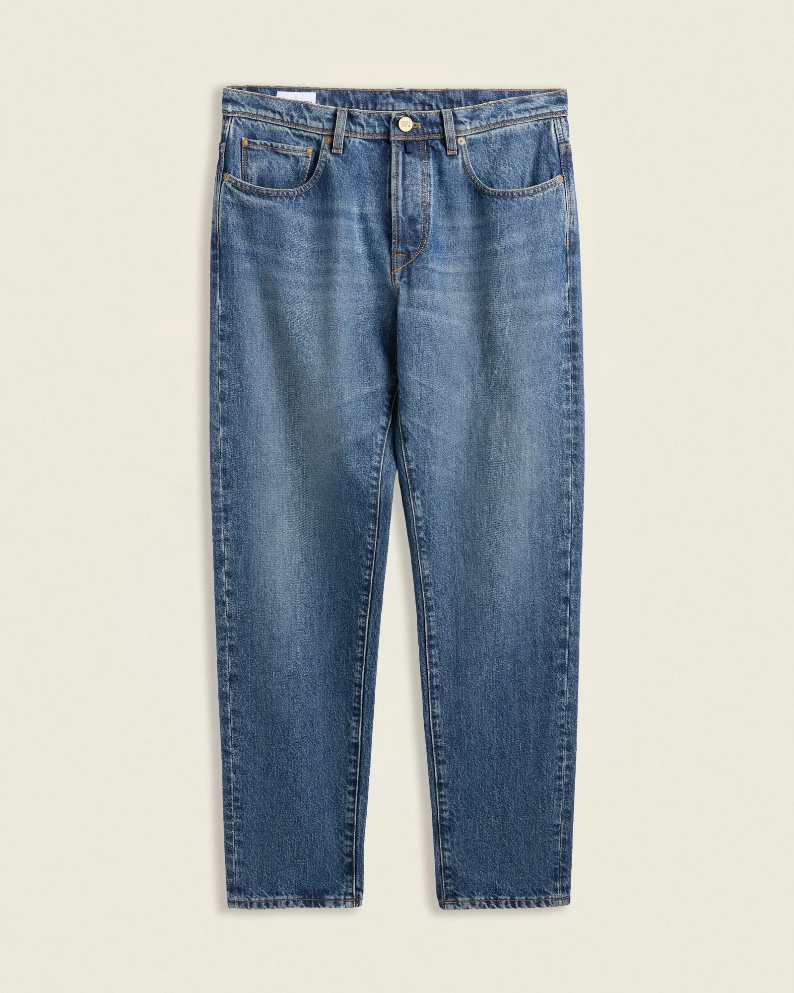 Tapered fit denim fivepocket trousers - 1