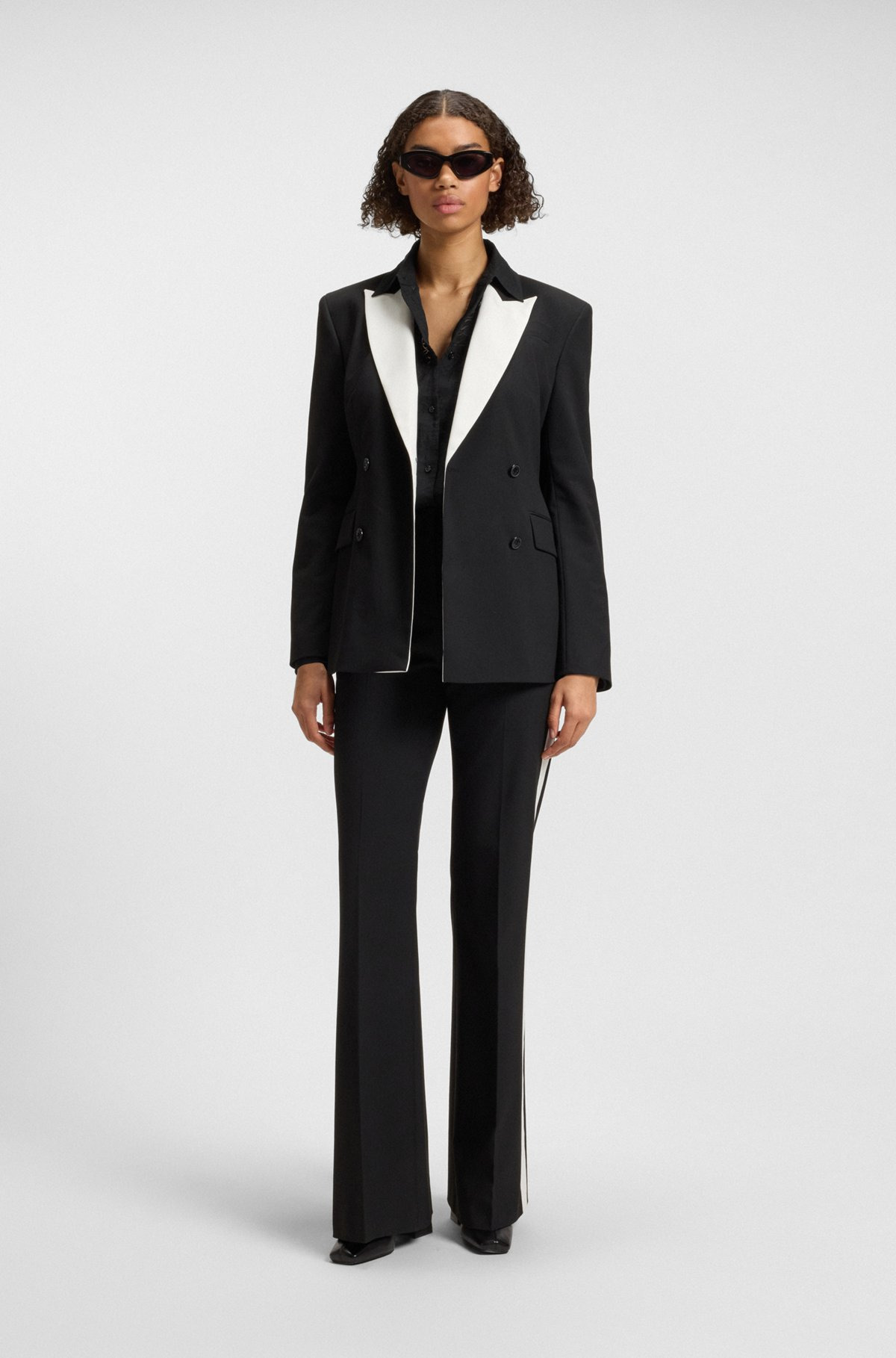 OVERSIZE-FIT BLOUSE WITH BURNOUT PATTERN - 3