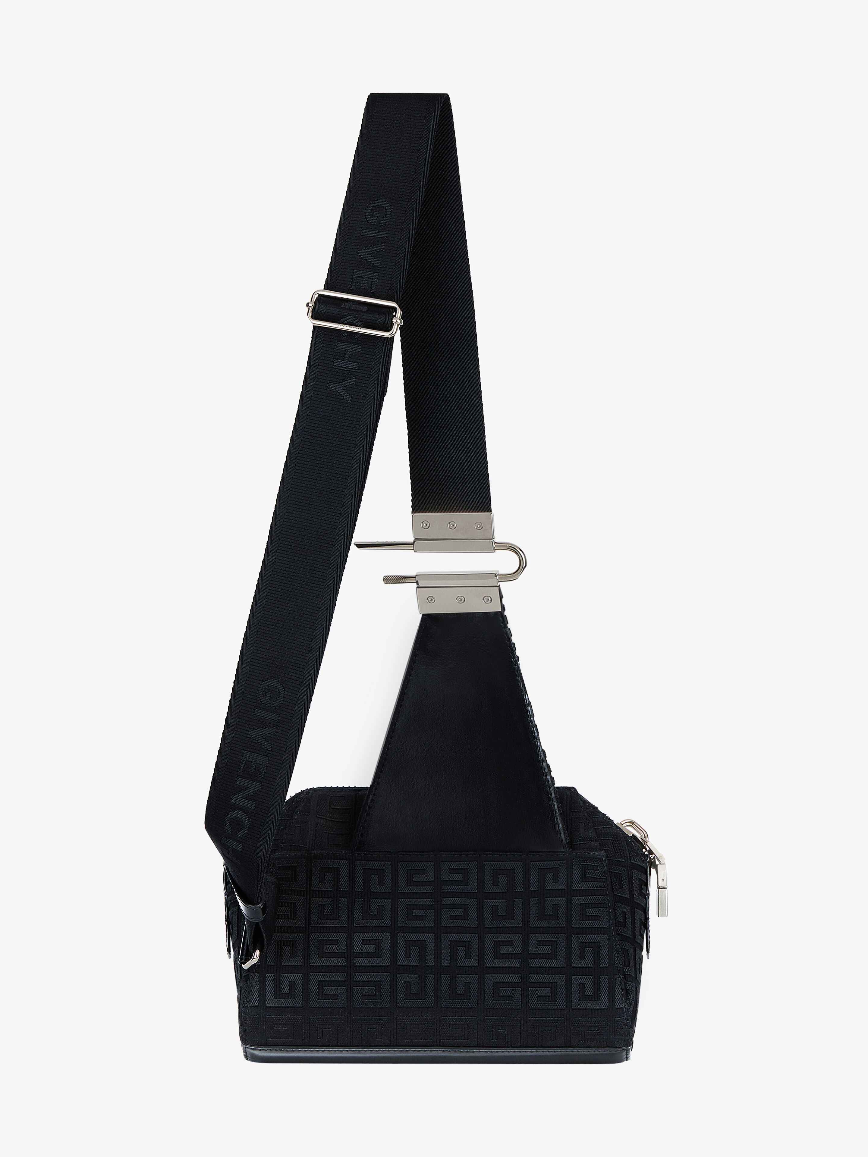 SMALL ANTIGONA CROSSBODY BAG IN 4G EMBROIDERED CANVAS - 4