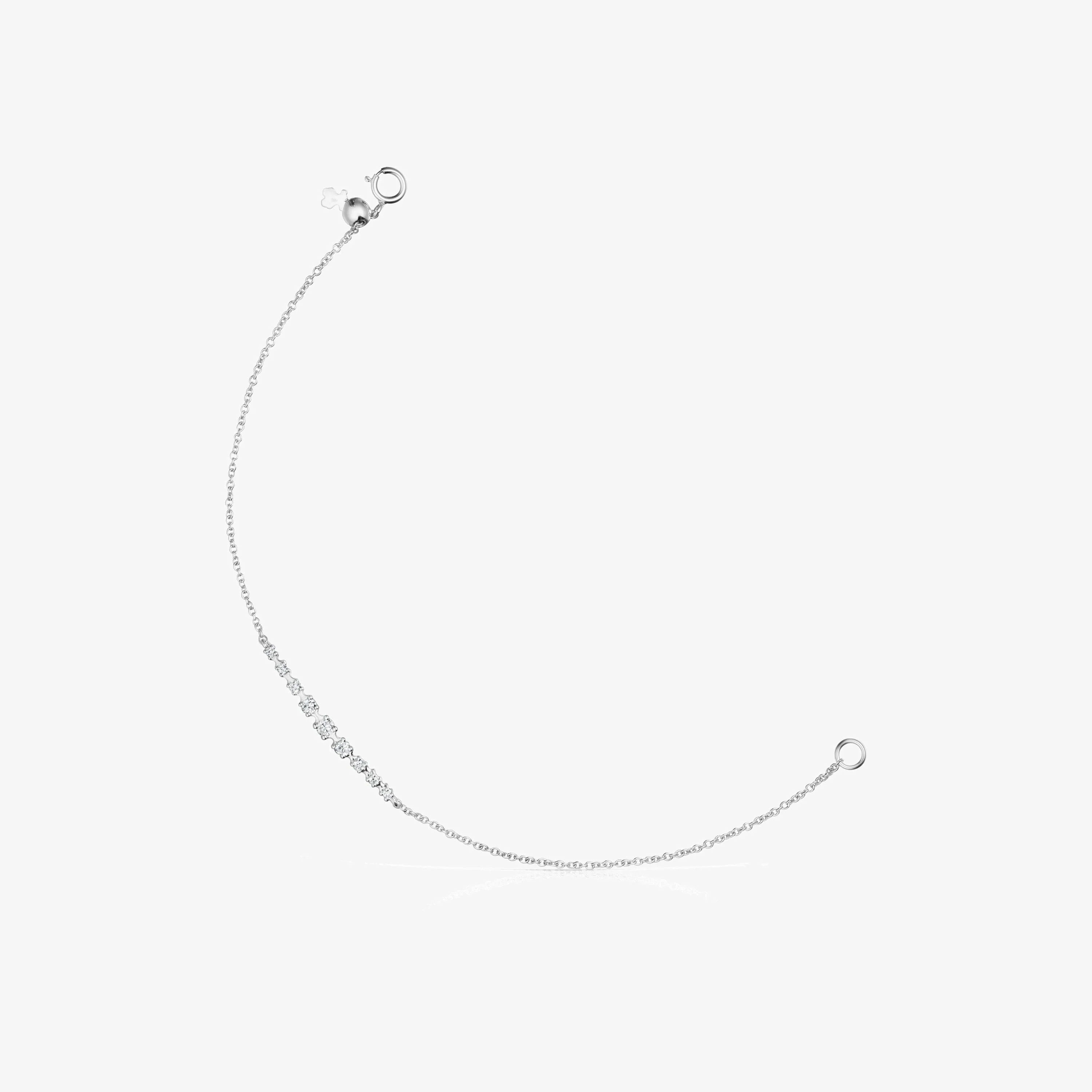 Riviere Bracelet in 18K white gold with Diamonds - 1