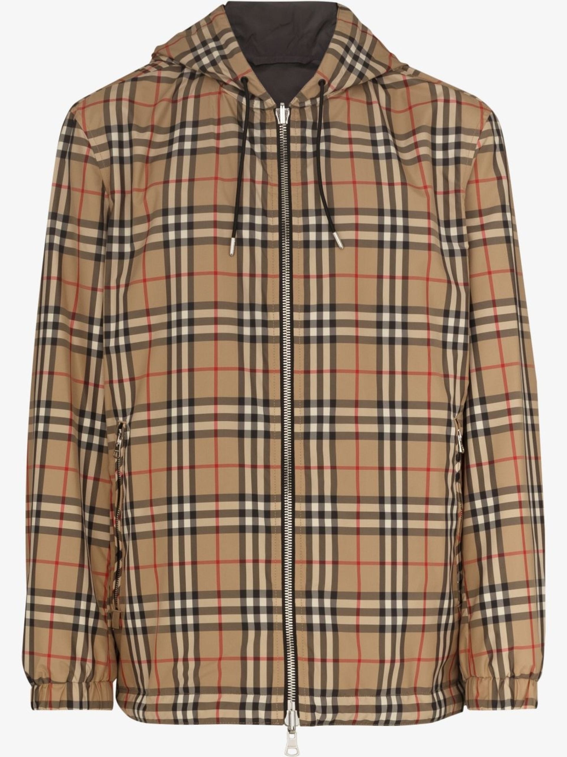 Brown Vintage Check print jacket - 1