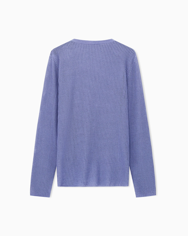SILK AND COTTON CREW-NECK JUMPER 3