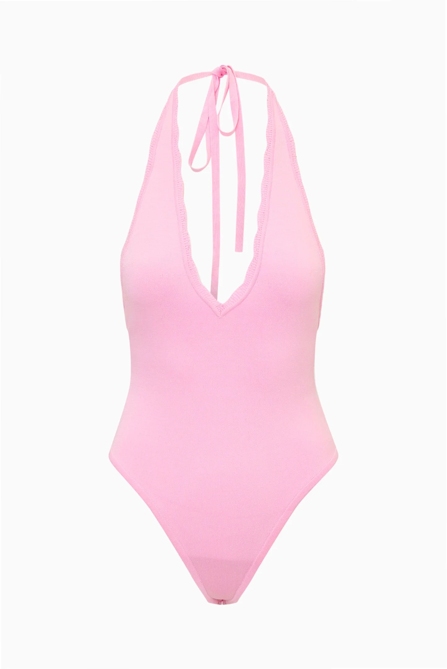 Berta Plunge Neck Bodysuit - 1