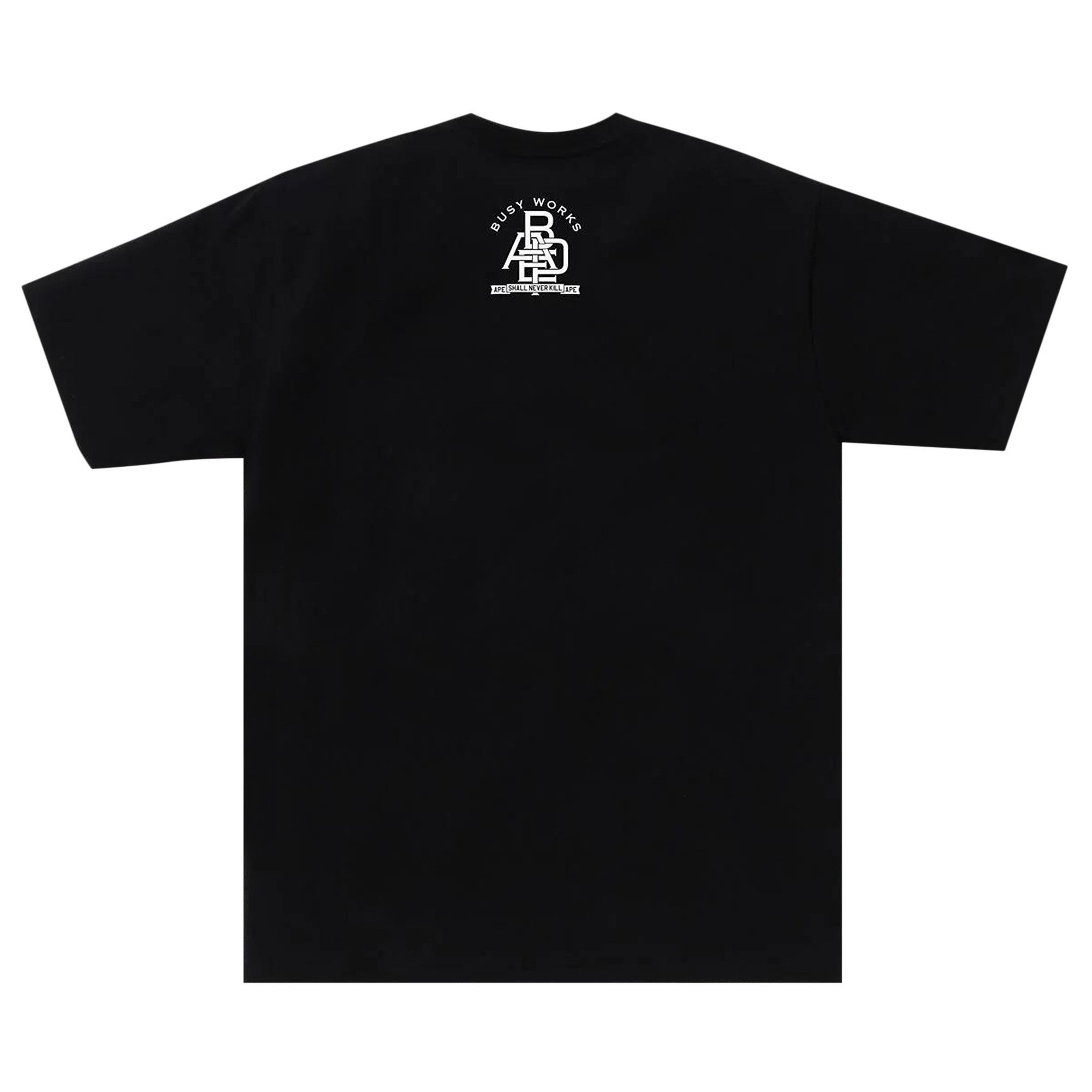 A BATHING APE BAPE Varsity Font Tee Black REVERSIBLE