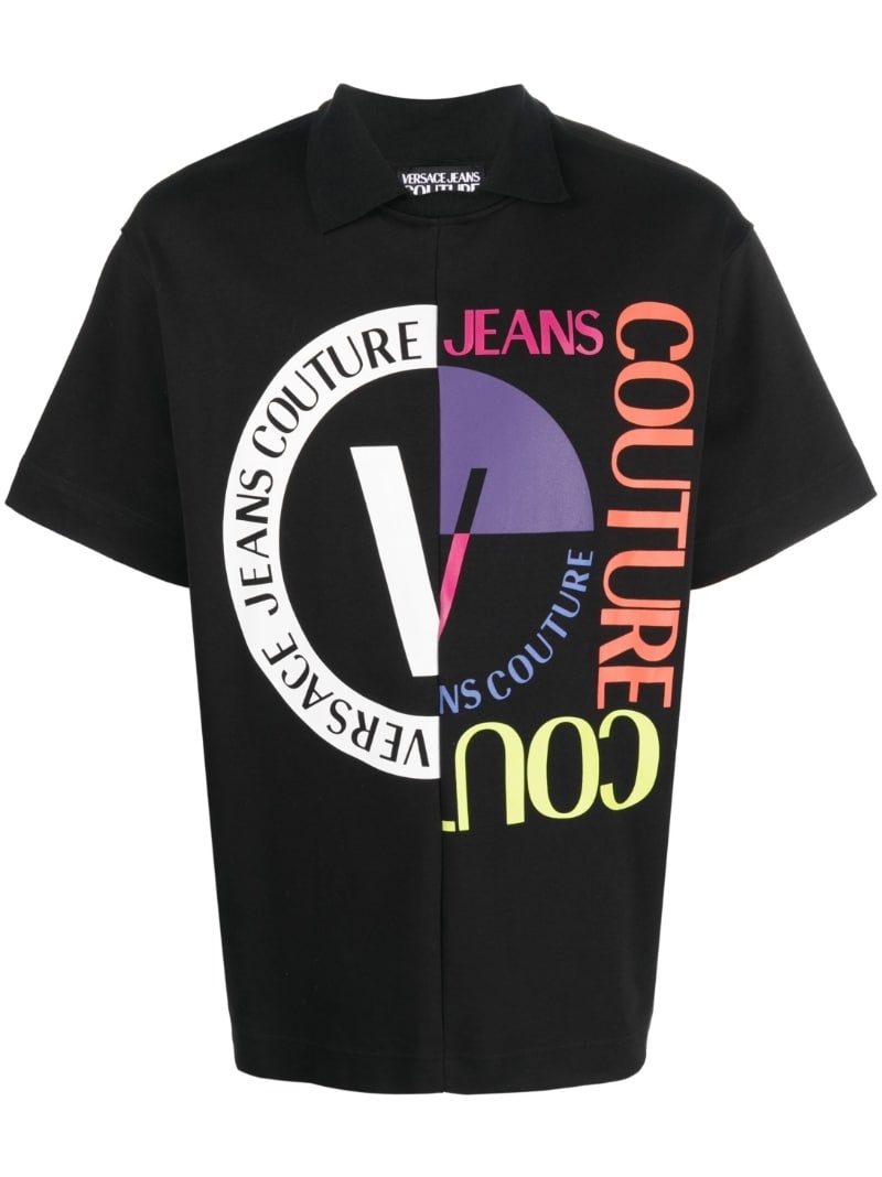 logo-print cotton T-shirt - 1