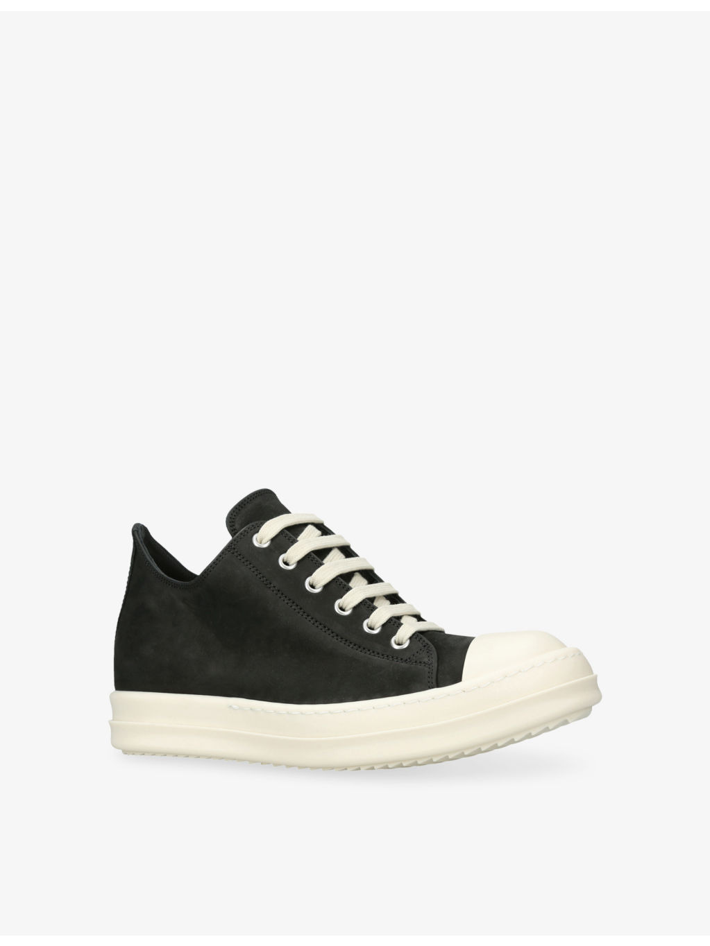 Low Lace-Up Leather Trainers - 3