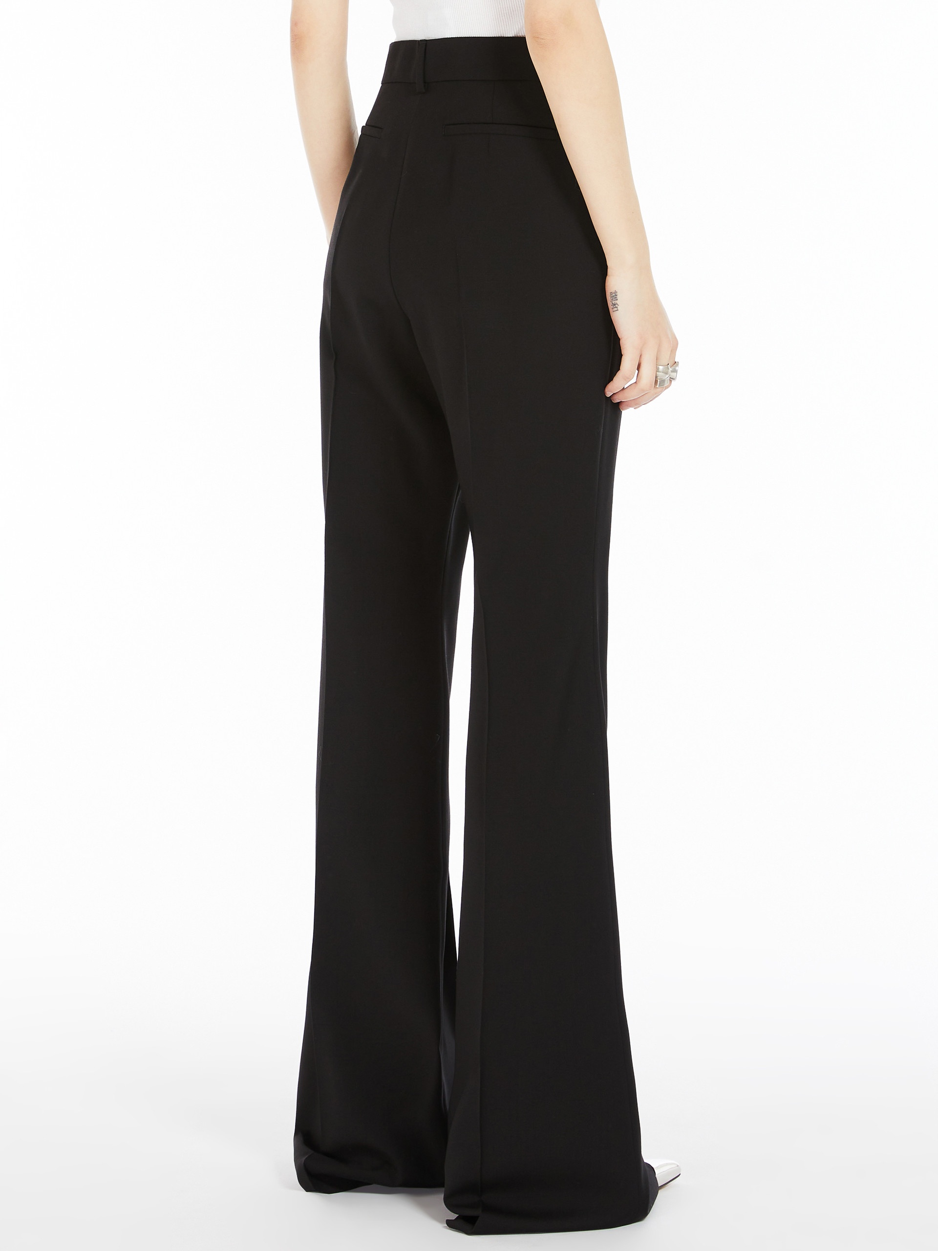 HANGAR Flared stretch wool trousers - 4