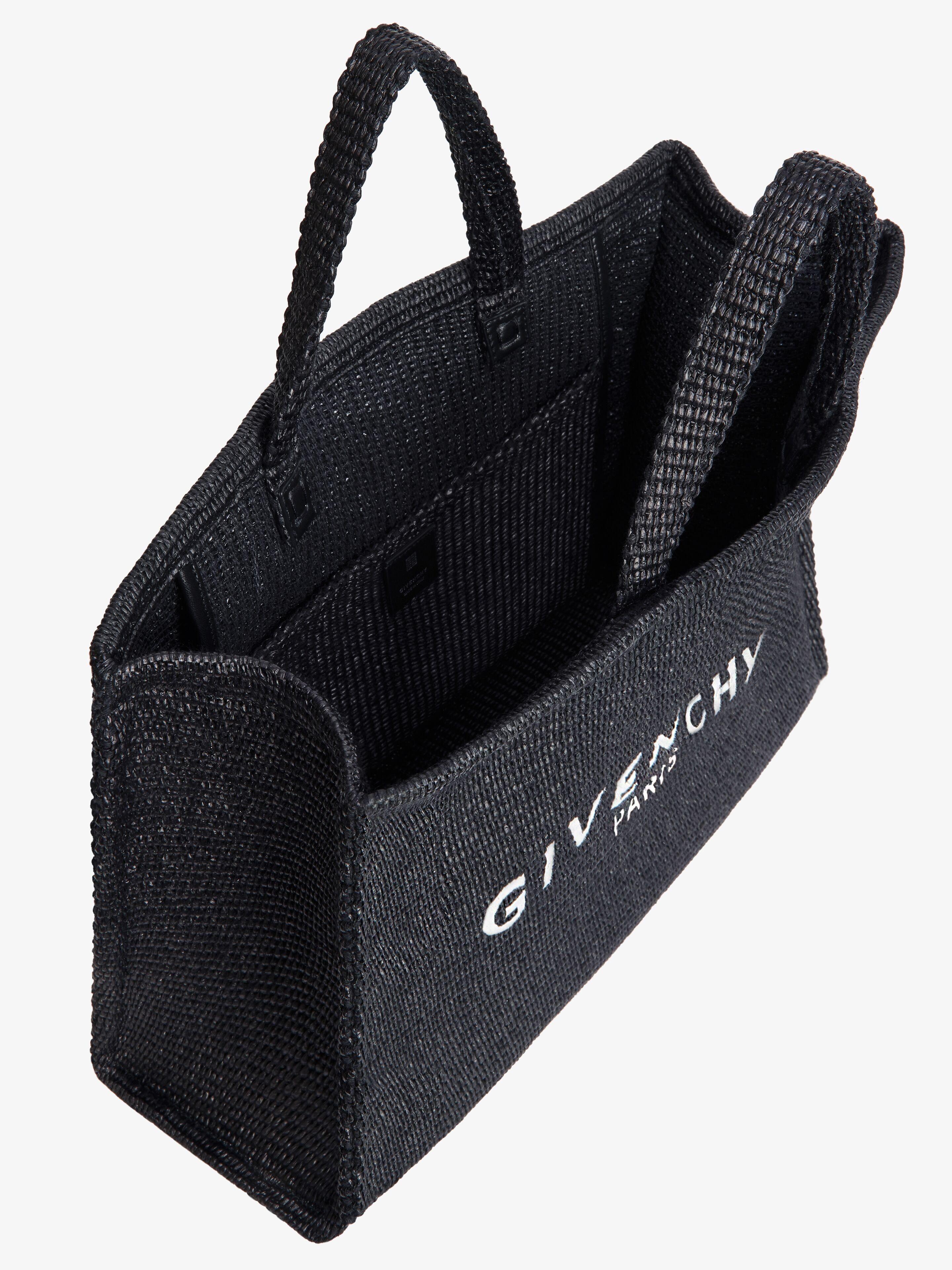 LARGE G-TOTE SHOPPING BAG IN RAFFIA - 5