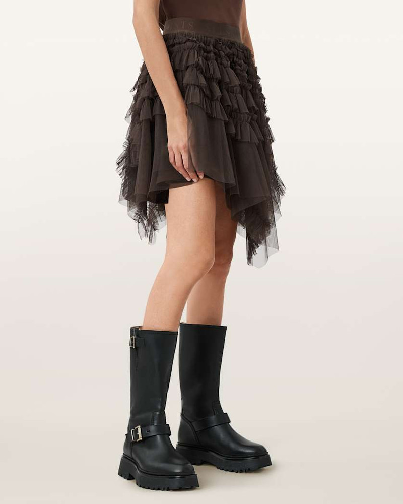 JAYDE RUFFLED TULLE MINI SKIRT 6