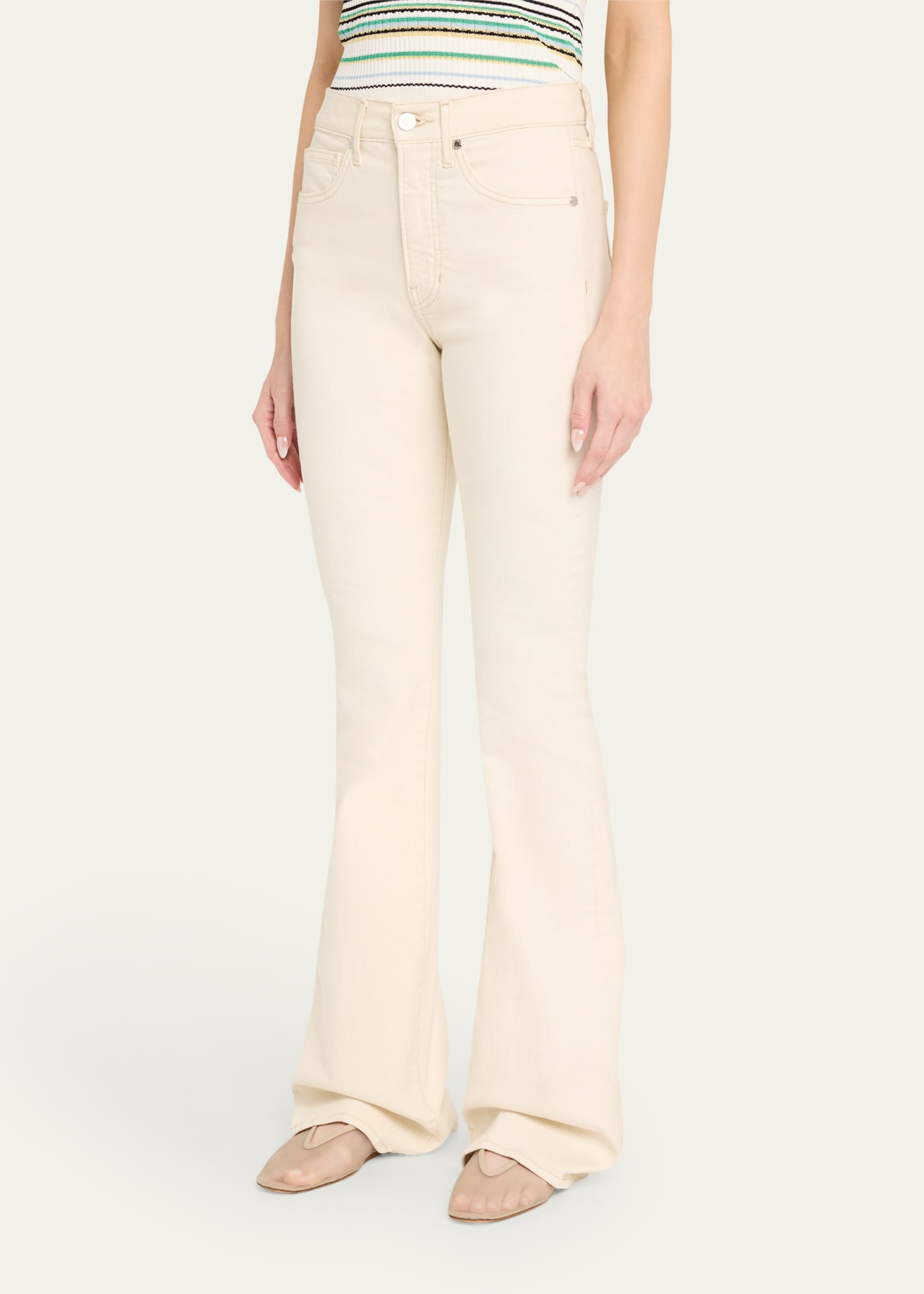 Beverly High-Rise Skinny Flare Jeans - 4