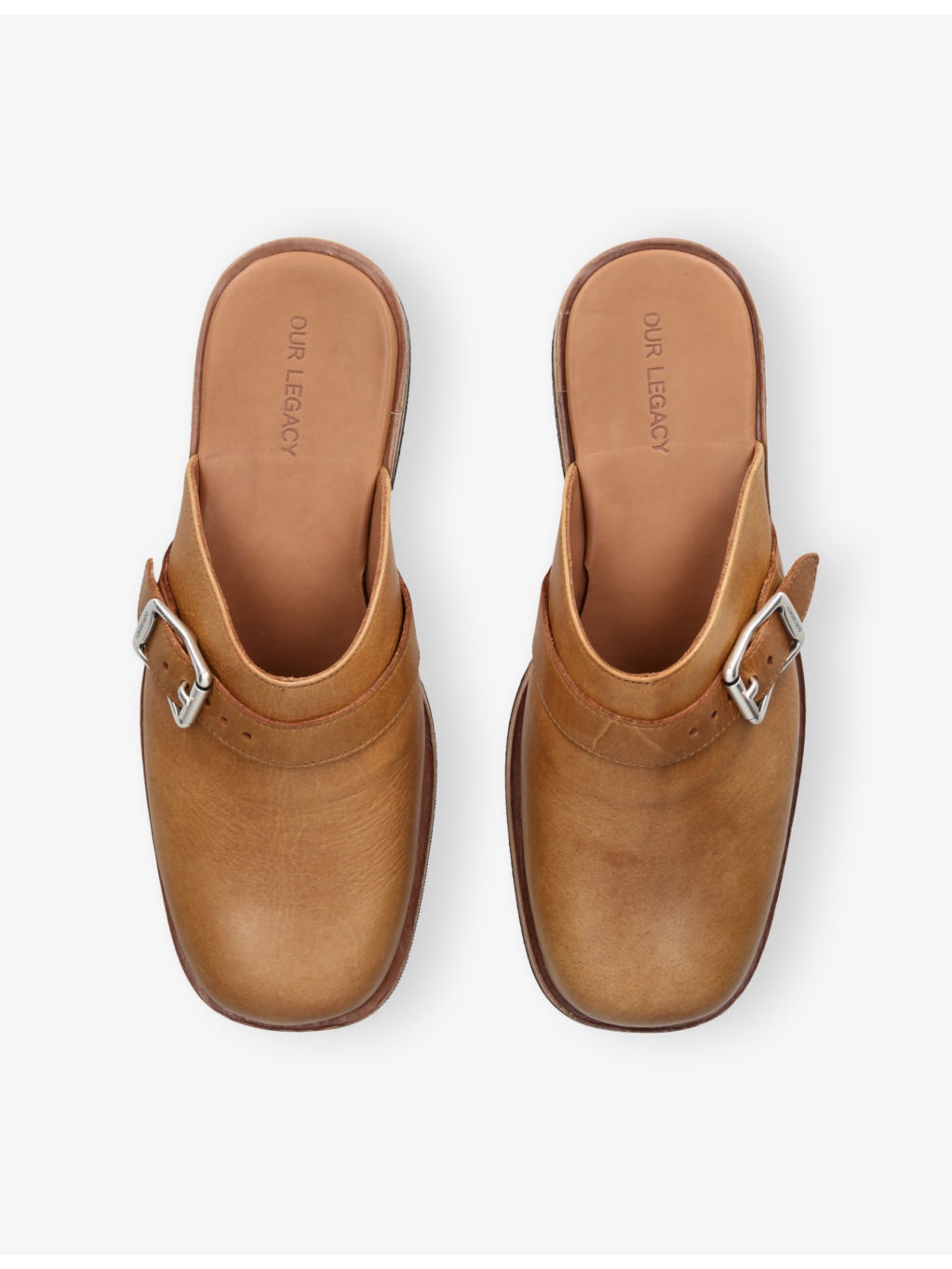 Camion Hardware-Embellished Leather Mules - 2