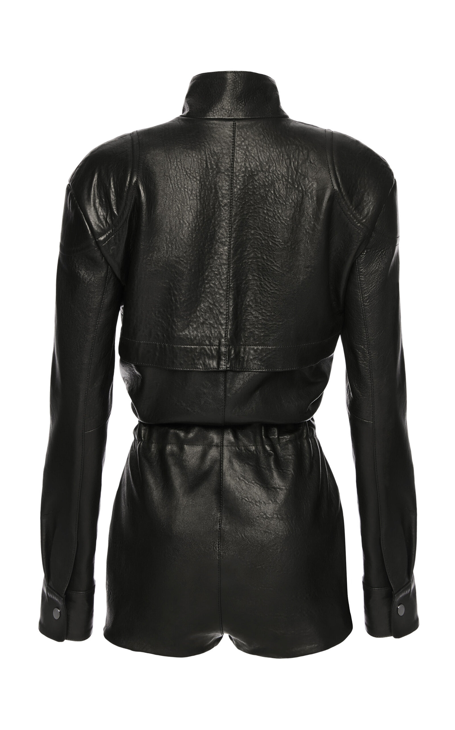 Belted Leather Bodysuit black - 3