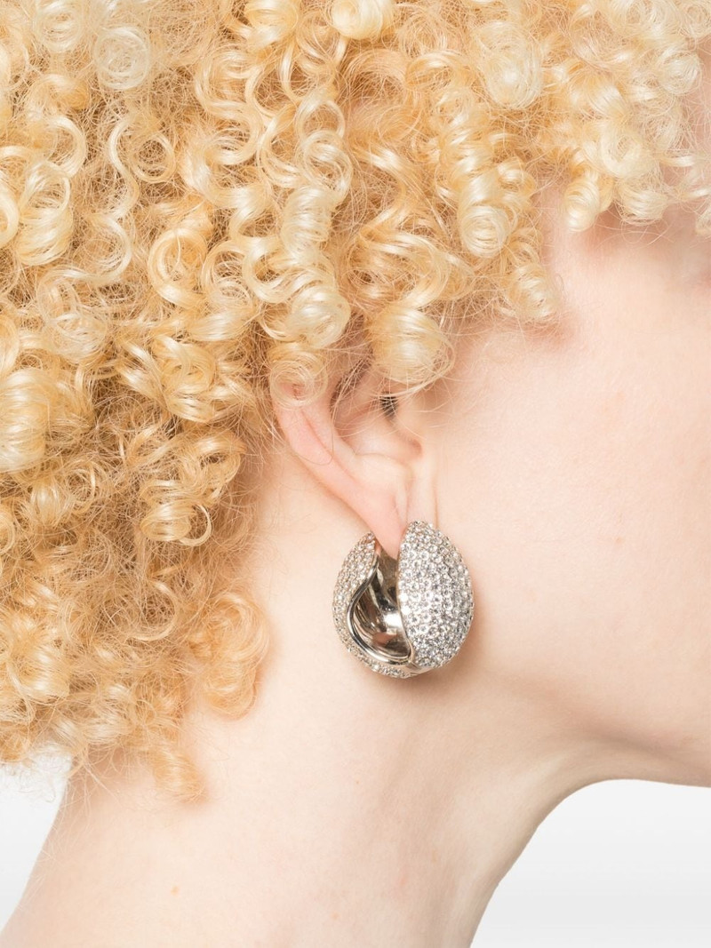 COPERNI crystal-embellished logo earrings outlook