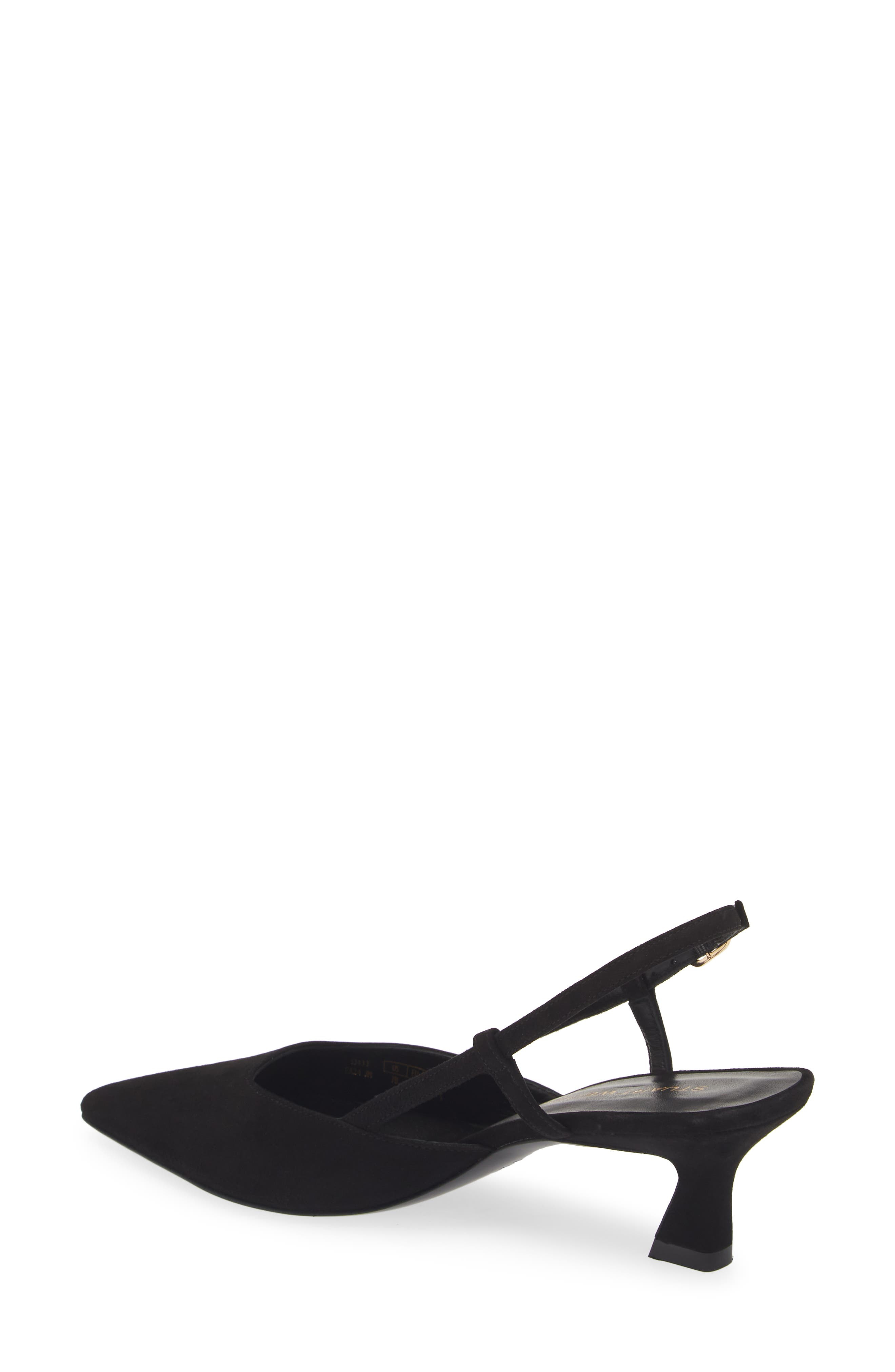 Stuart Weitzman Vinnie 50 Slingback Pump in Black at Nordstrom - 2