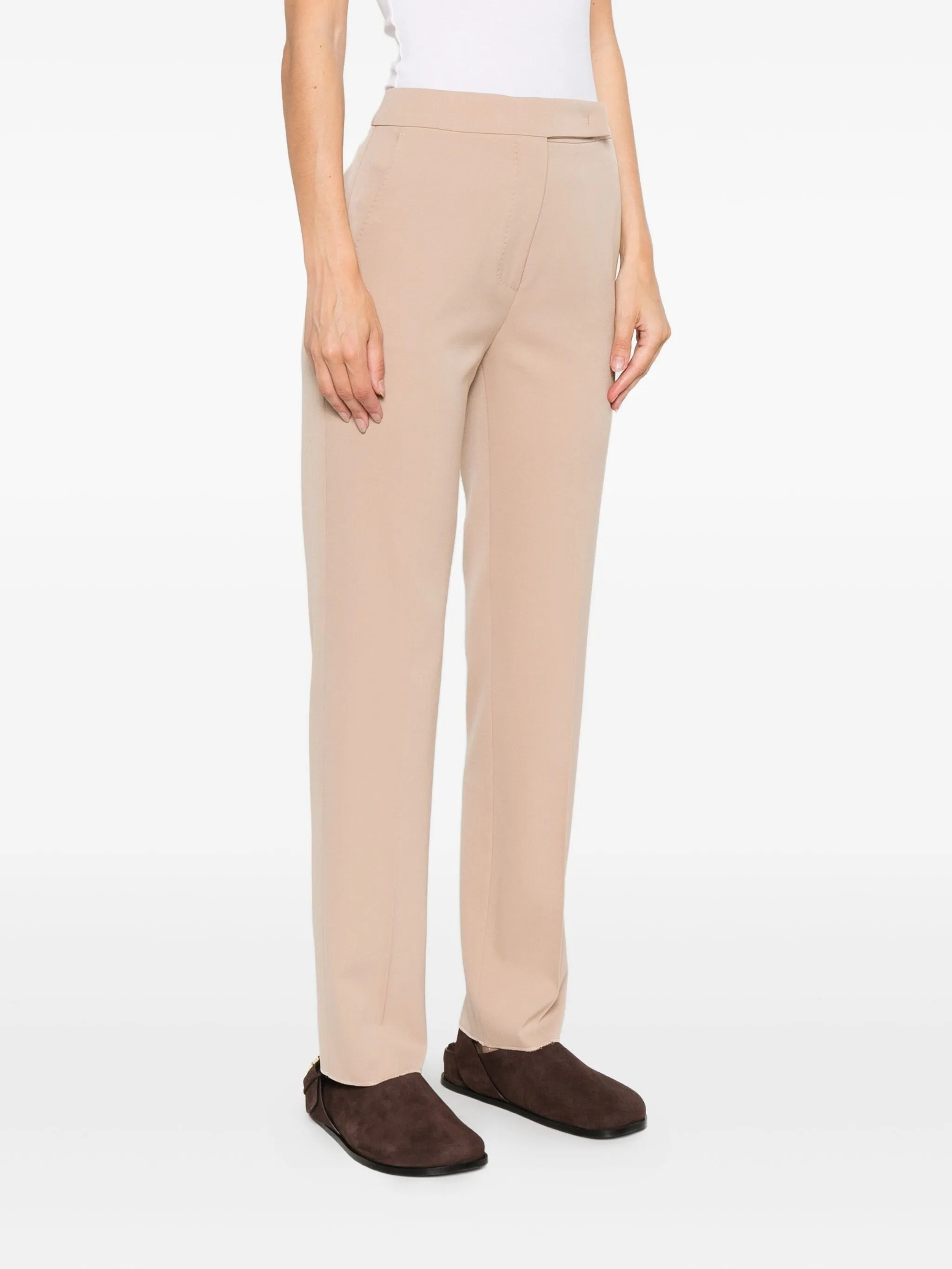 Max Mara Pocket Unfinished-hem Trousers - 3