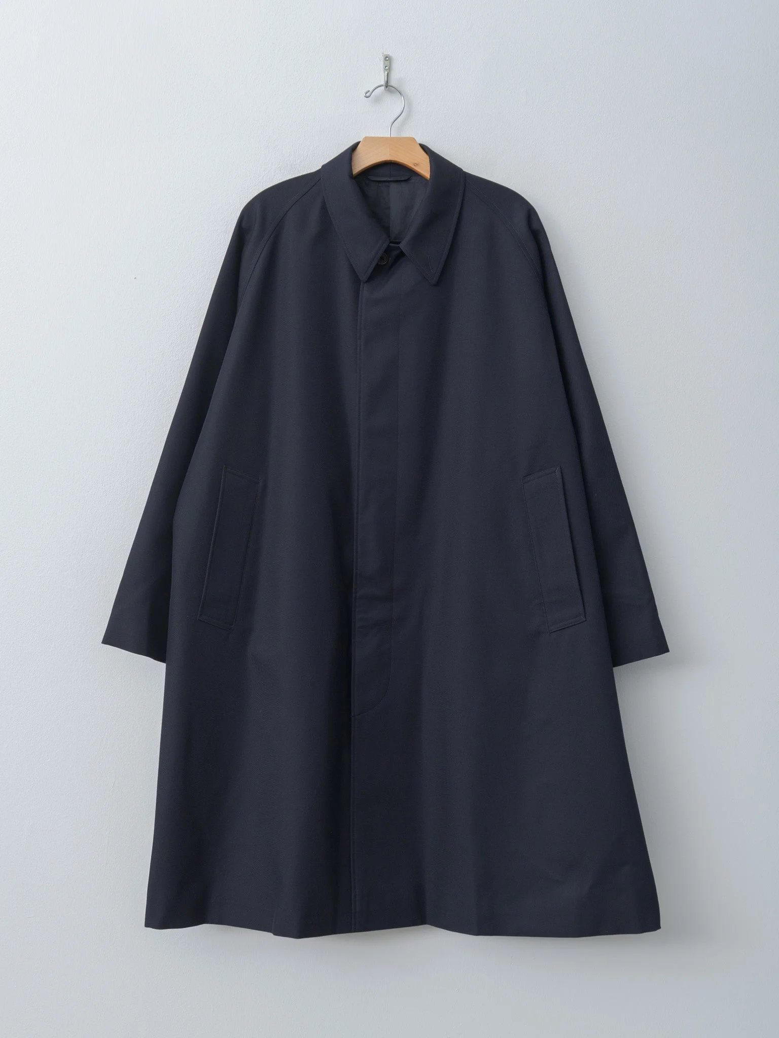 Wool Cavalry Walker Coat - Navy, Olive - 1