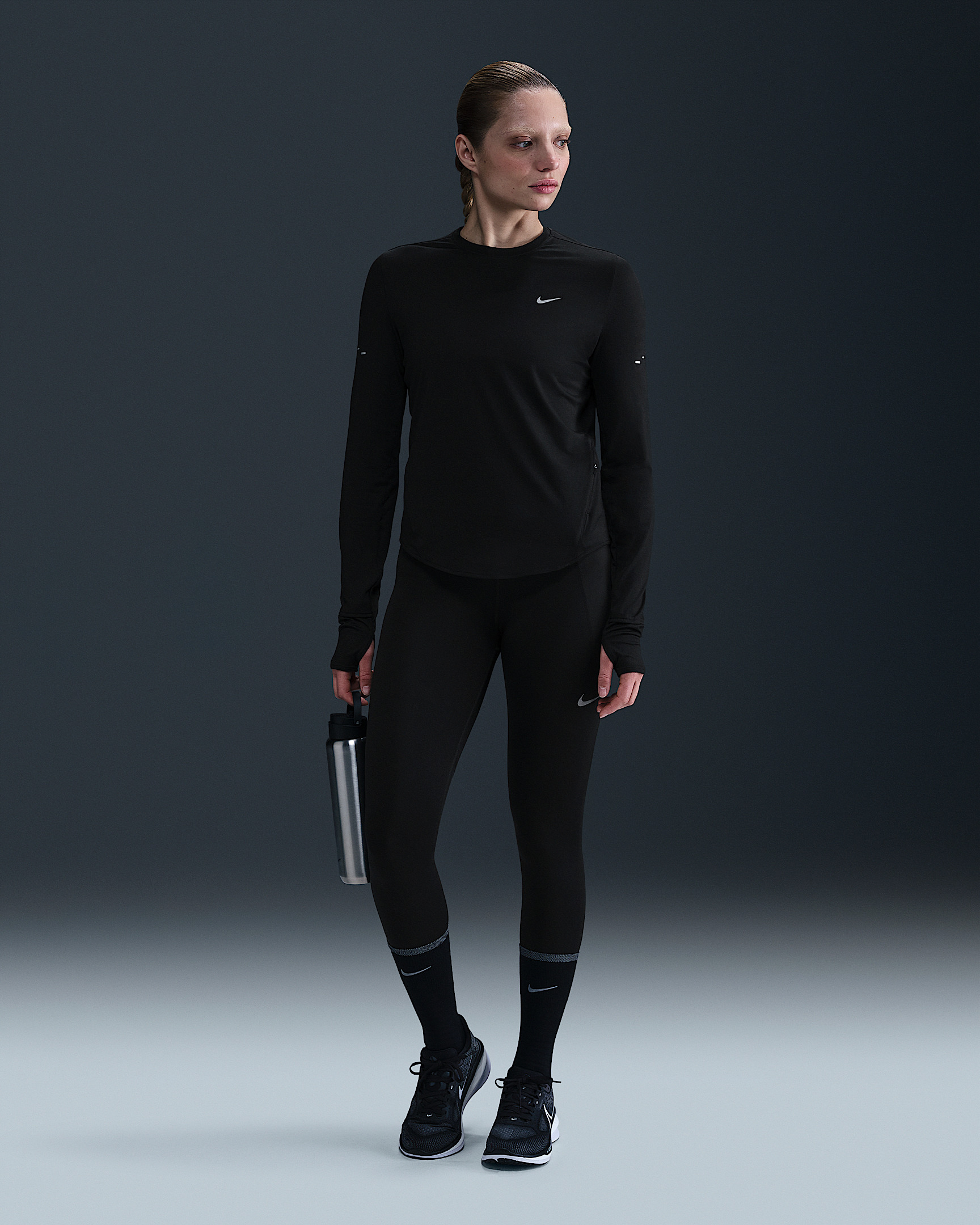 Nike Swift Women's Dri-FIT UV Long-Sleeve Crew-Neck Running Top - 4