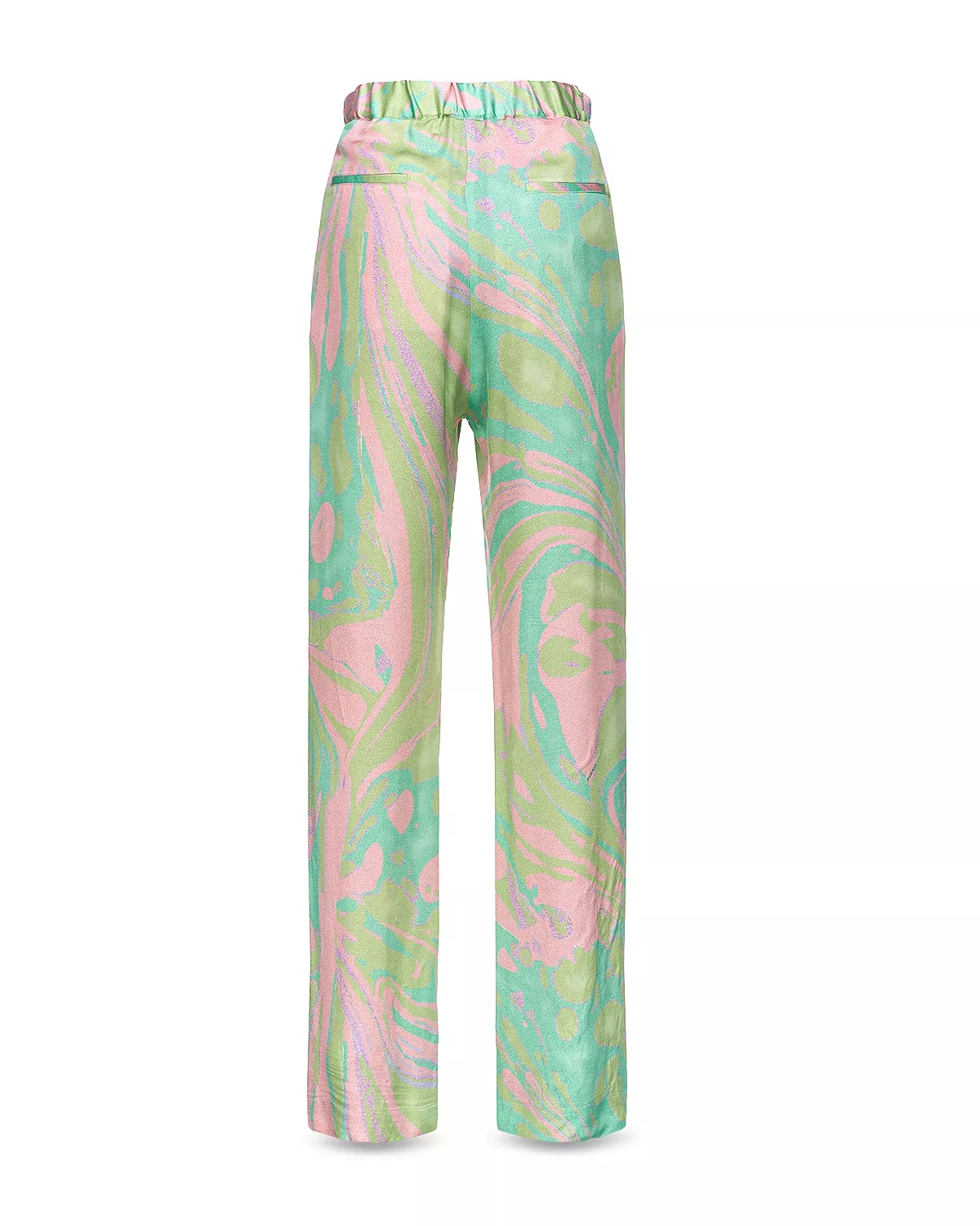 Printed Satin Pants - 5