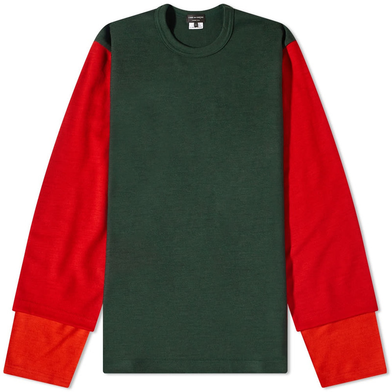 Comme des Garçons Homme Plus Long Sleeve Layered Panel T-Shirt 1