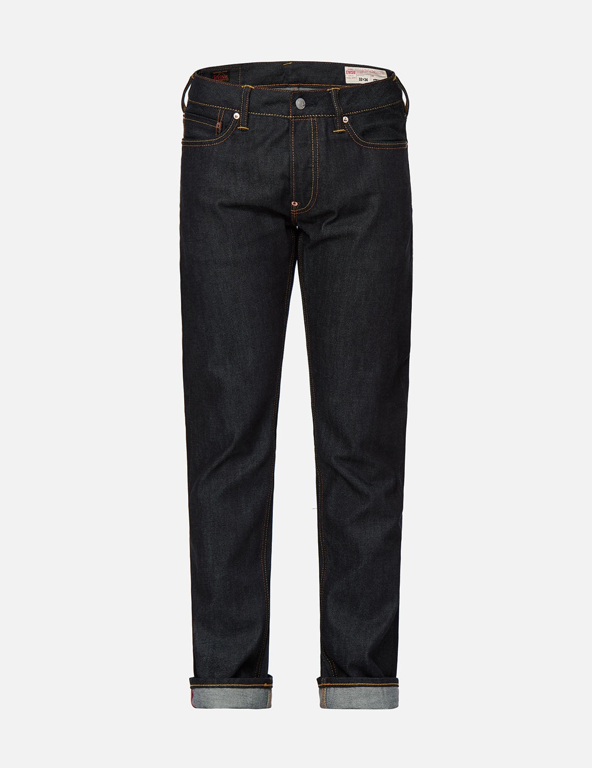 Orange Brushstroke Daicock Slim Straight fit Jeans #2010 - 2