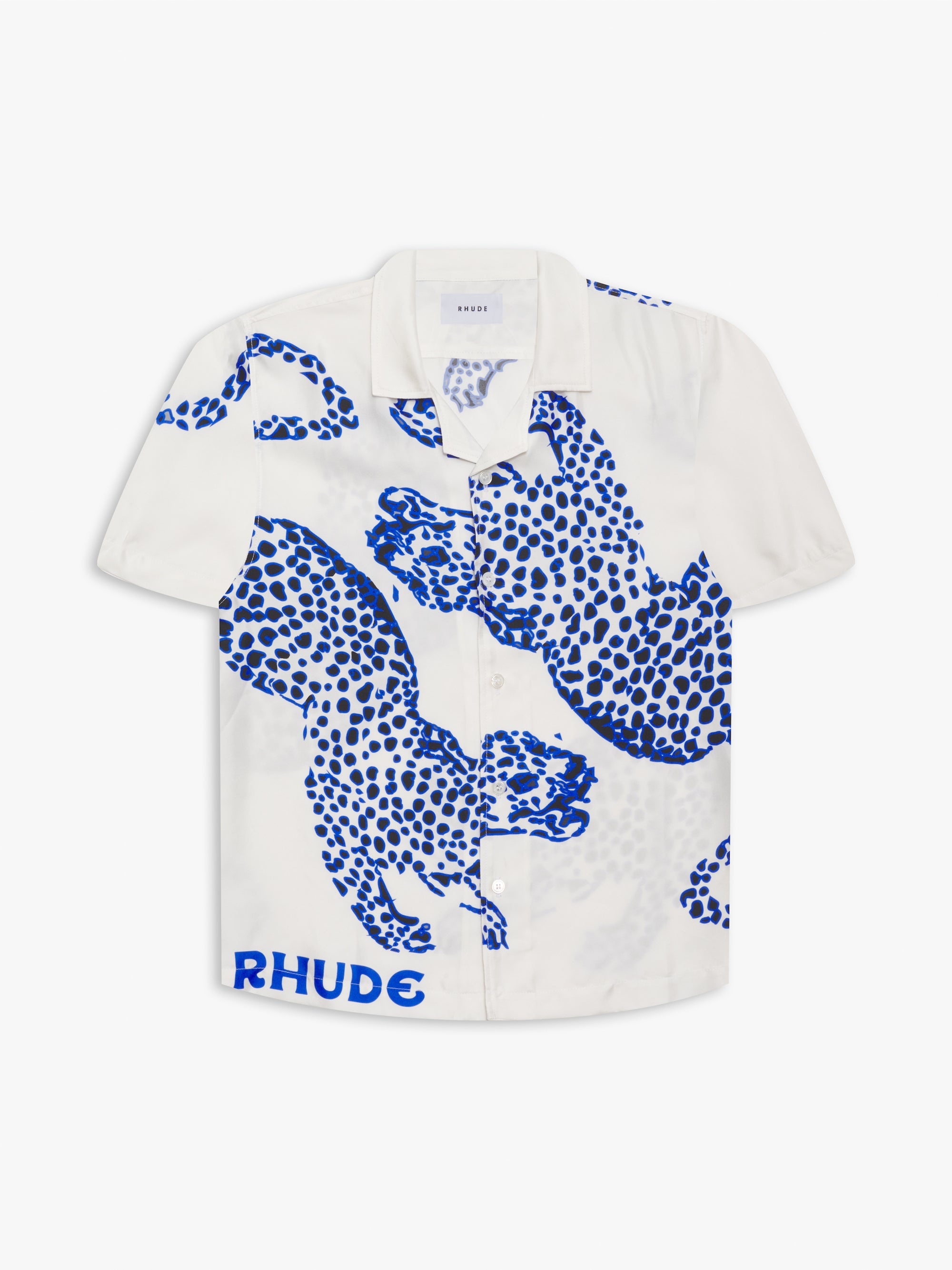 SILK LEOPARD SS BUTTON UP - 1