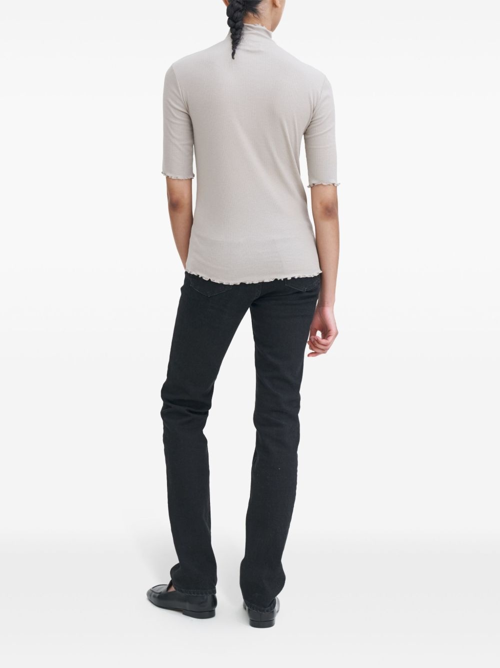 high-neck T-shirt - 3